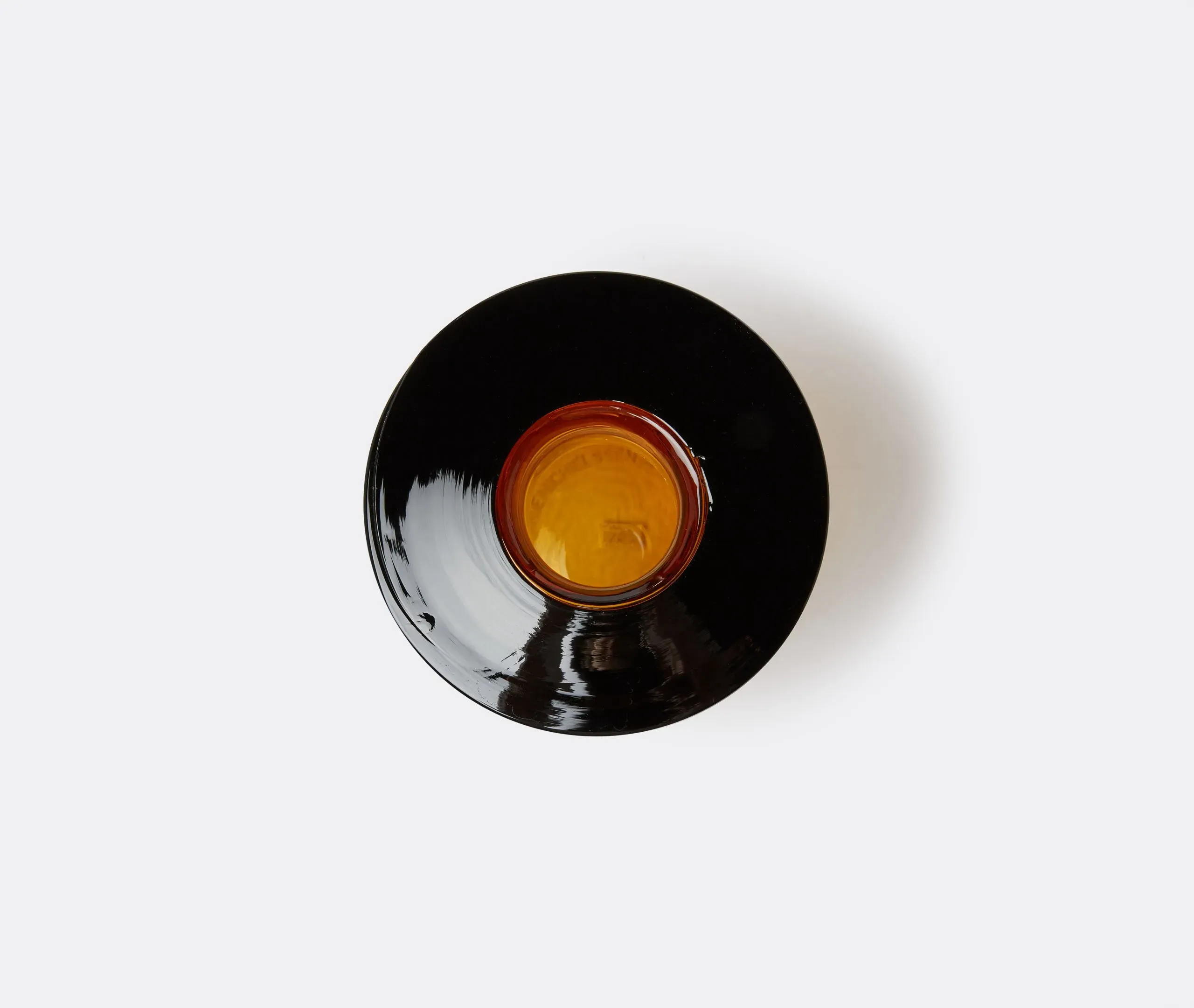 Medium Cylindrical Vase - Amber, Glass