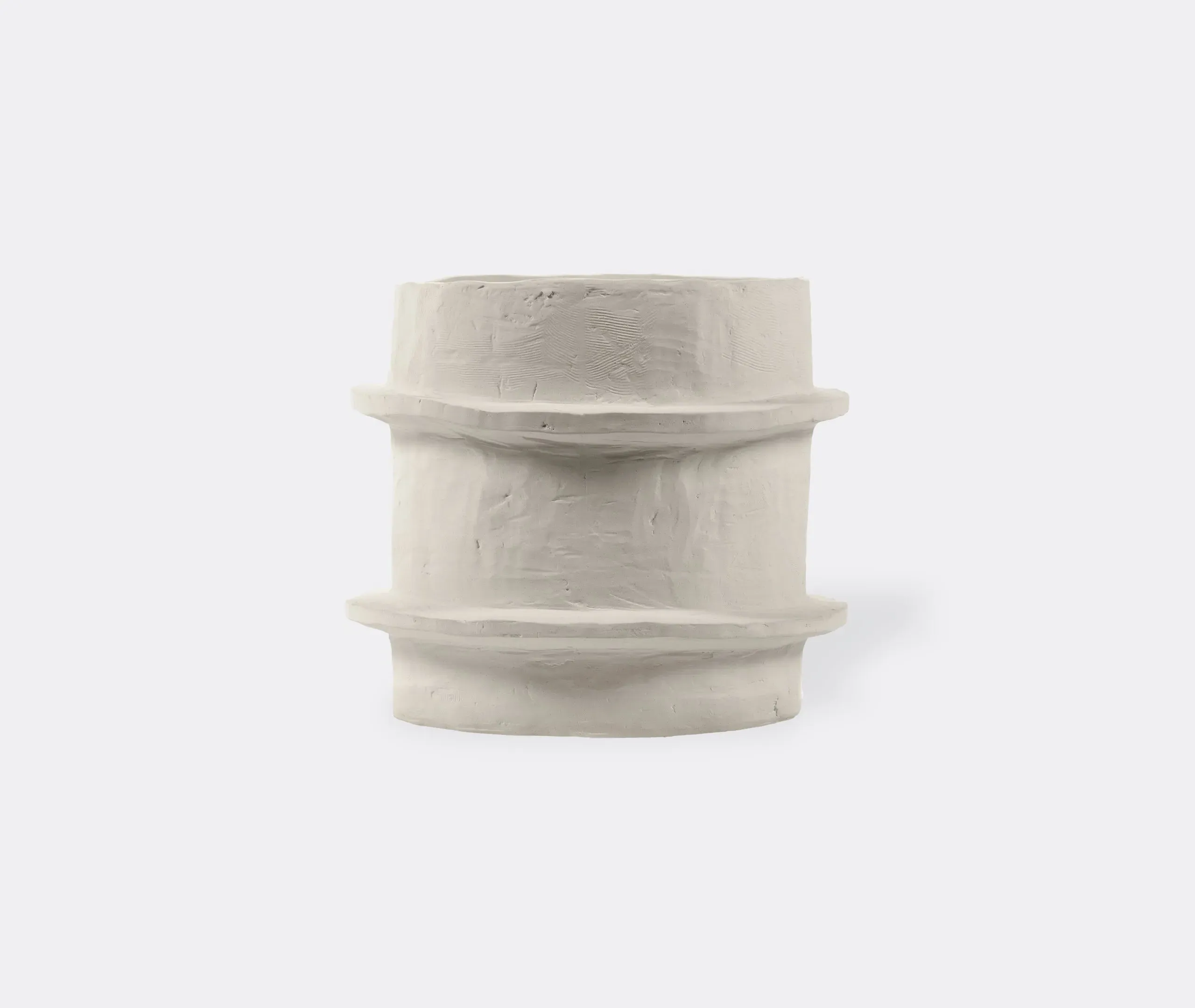 Medium Flower Pot Low Profile - Beige