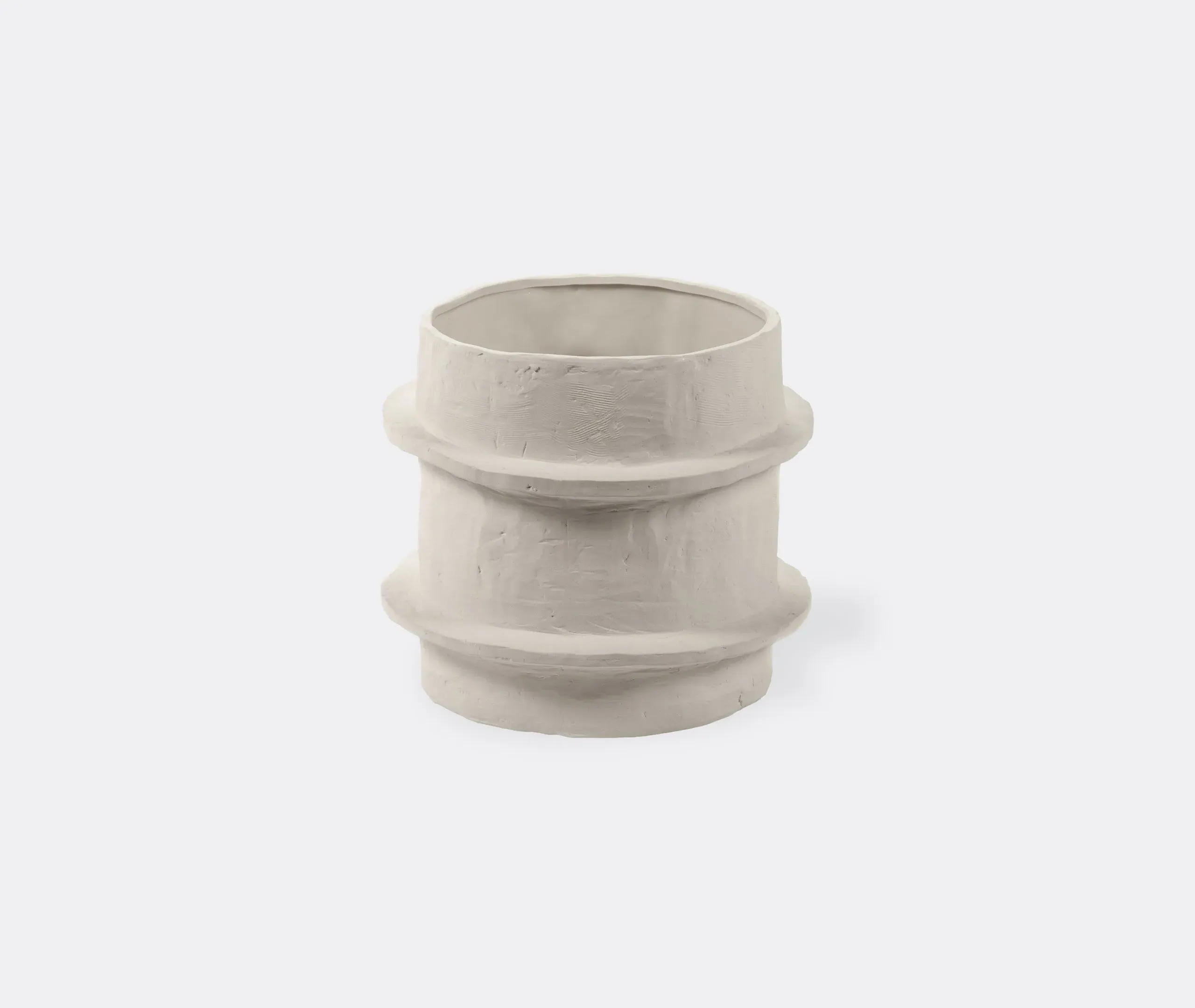 Medium Flower Pot Low Profile - Beige