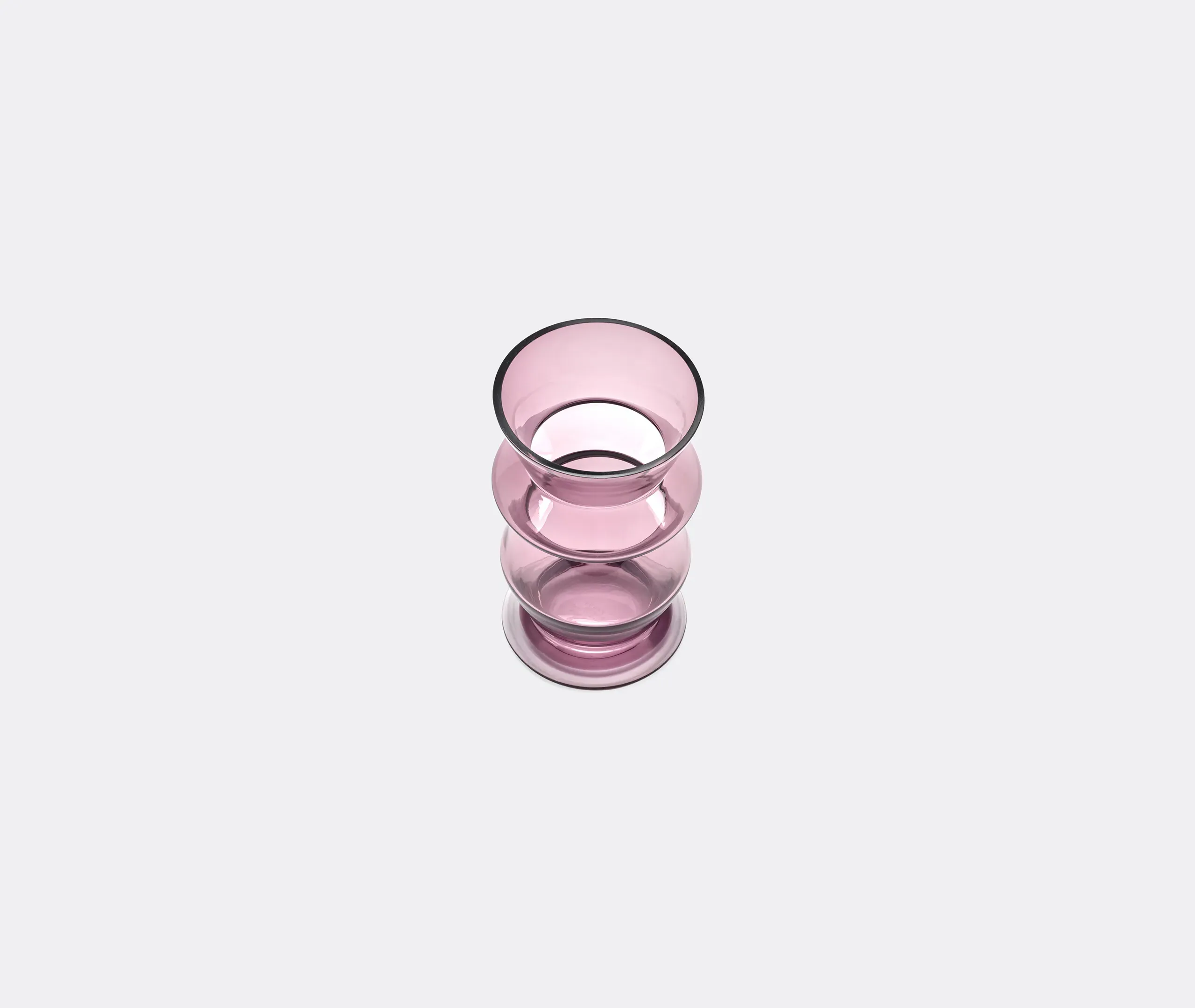 Medium Sculptural Vase - Purple, Glass