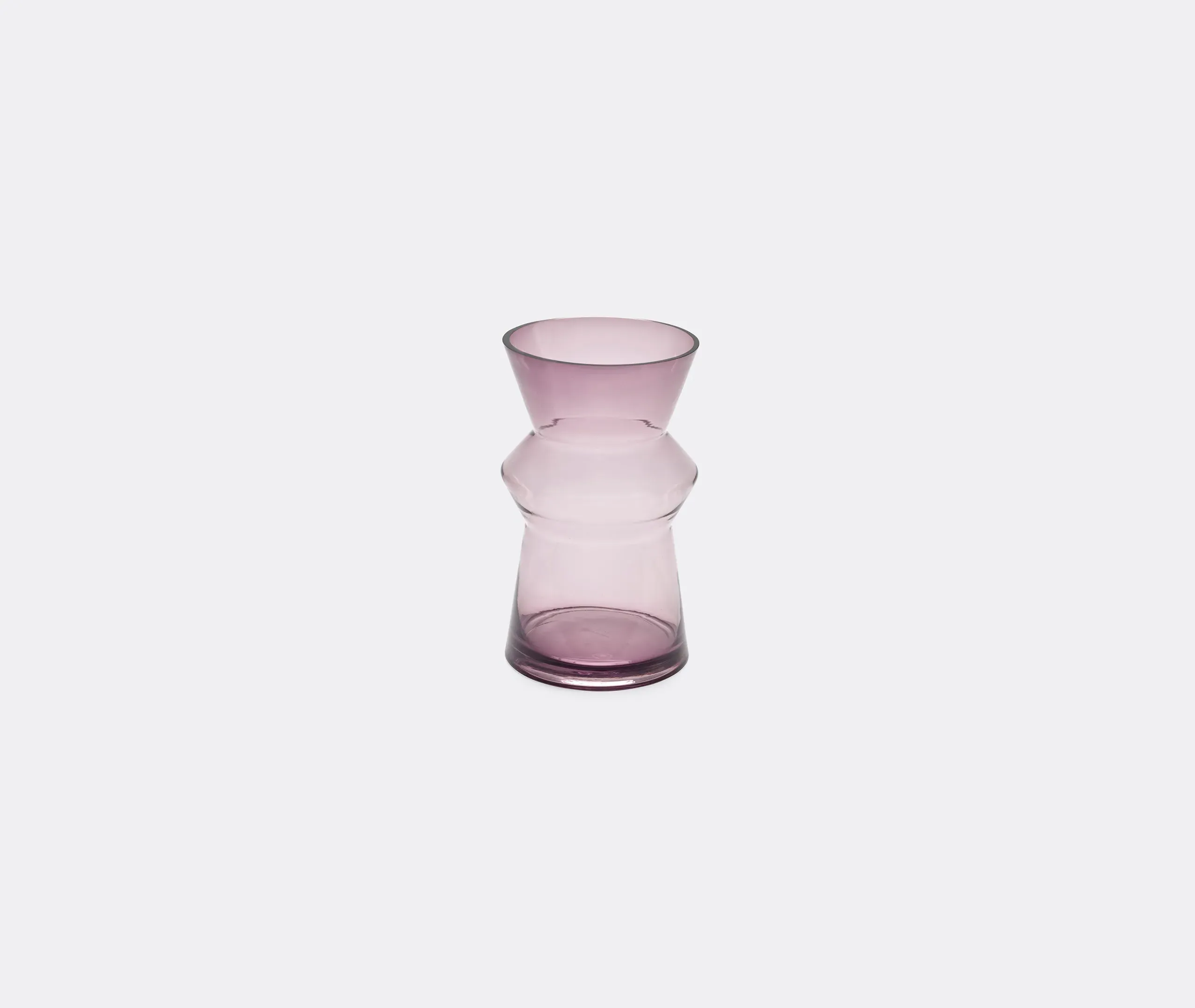 Medium Sculptural Vase - Purple, Glass