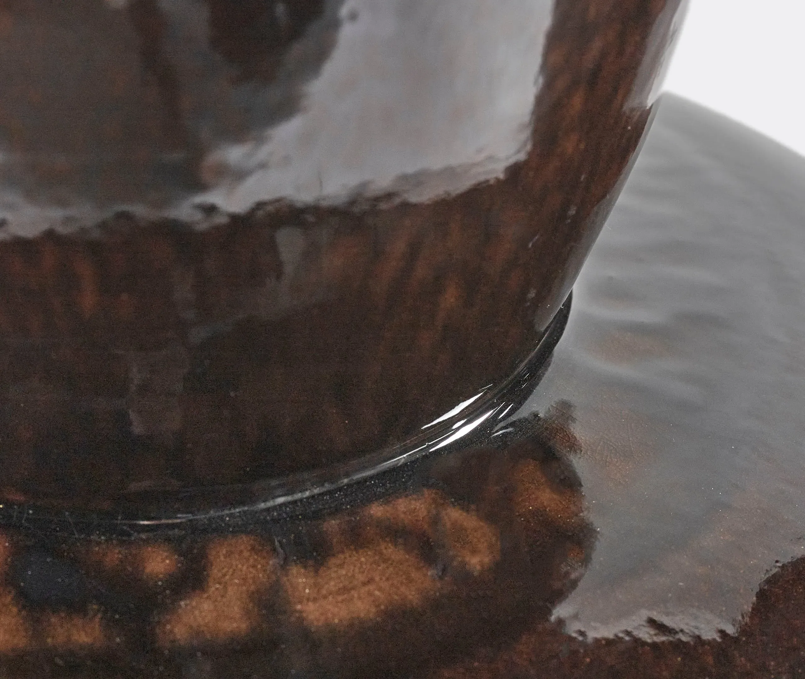 Medium Vase Pure - Dark Brown, Ceramic