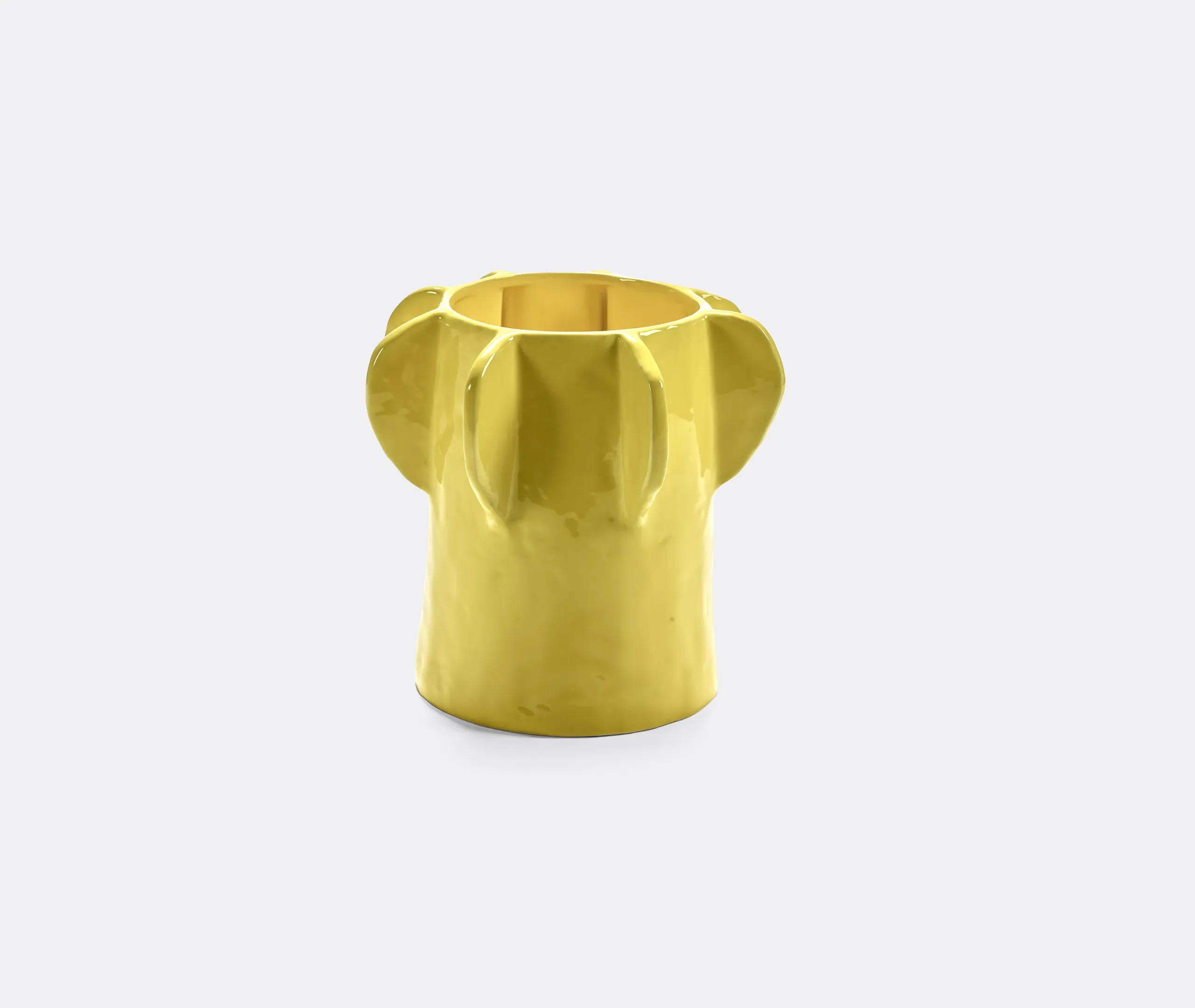 Molly 01 Small Flower Pot - Yellow, Ceramic product