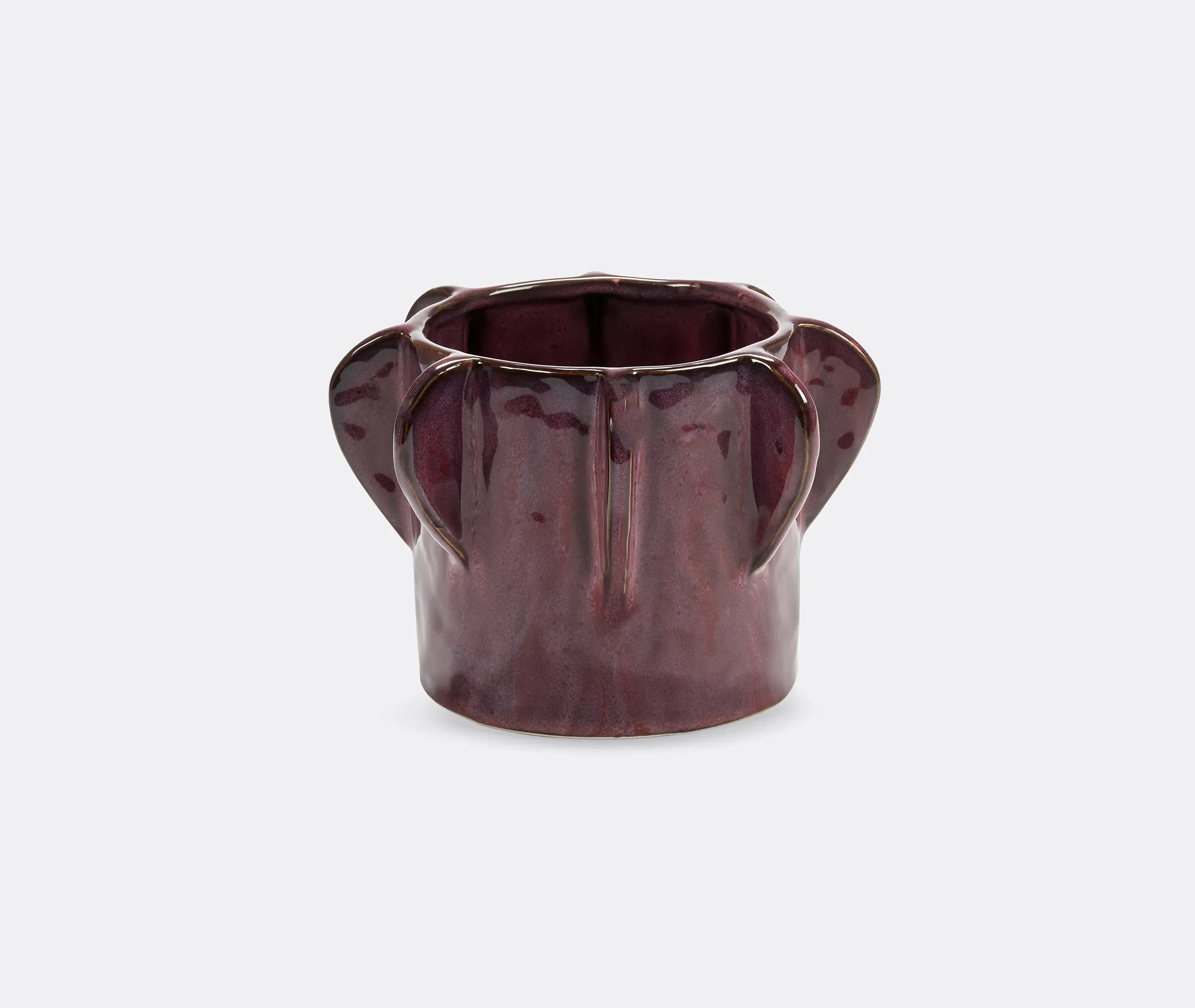 Molly 02 Ceramic Flower Pot - Aubergine product