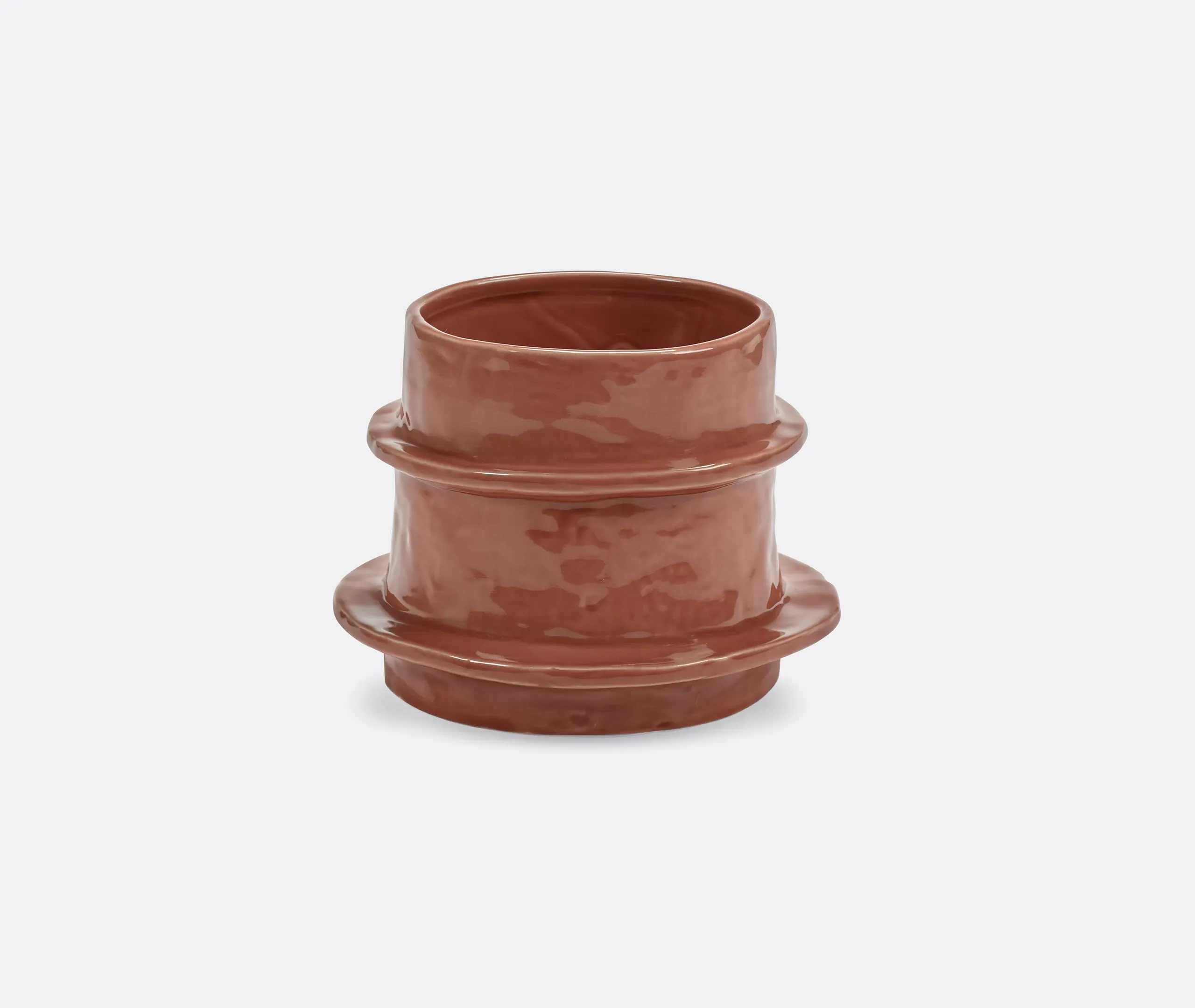 Molly 04 Flower Pot - Orange, Ceramic product