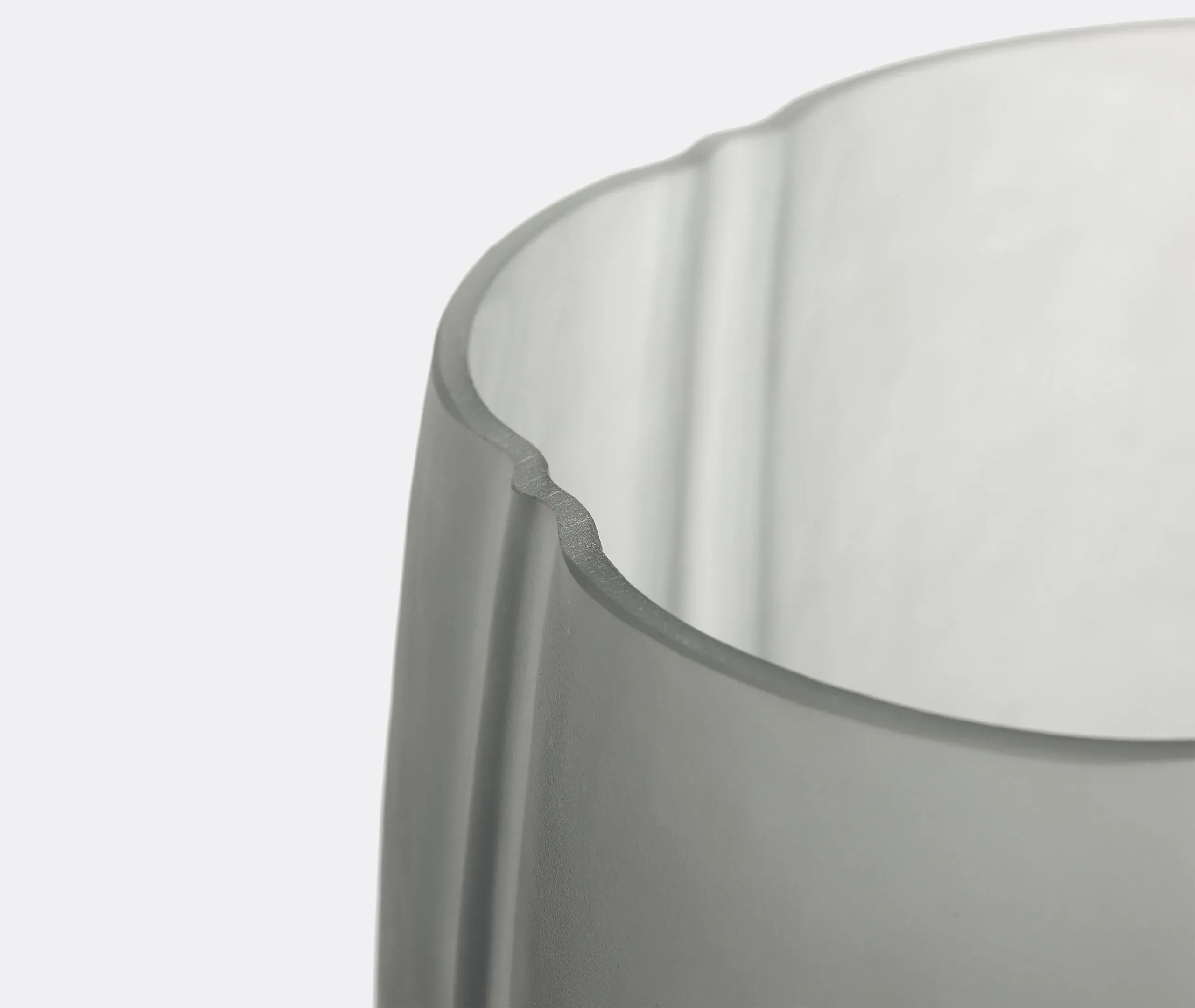 Mouthblown Glass Vase - Grey