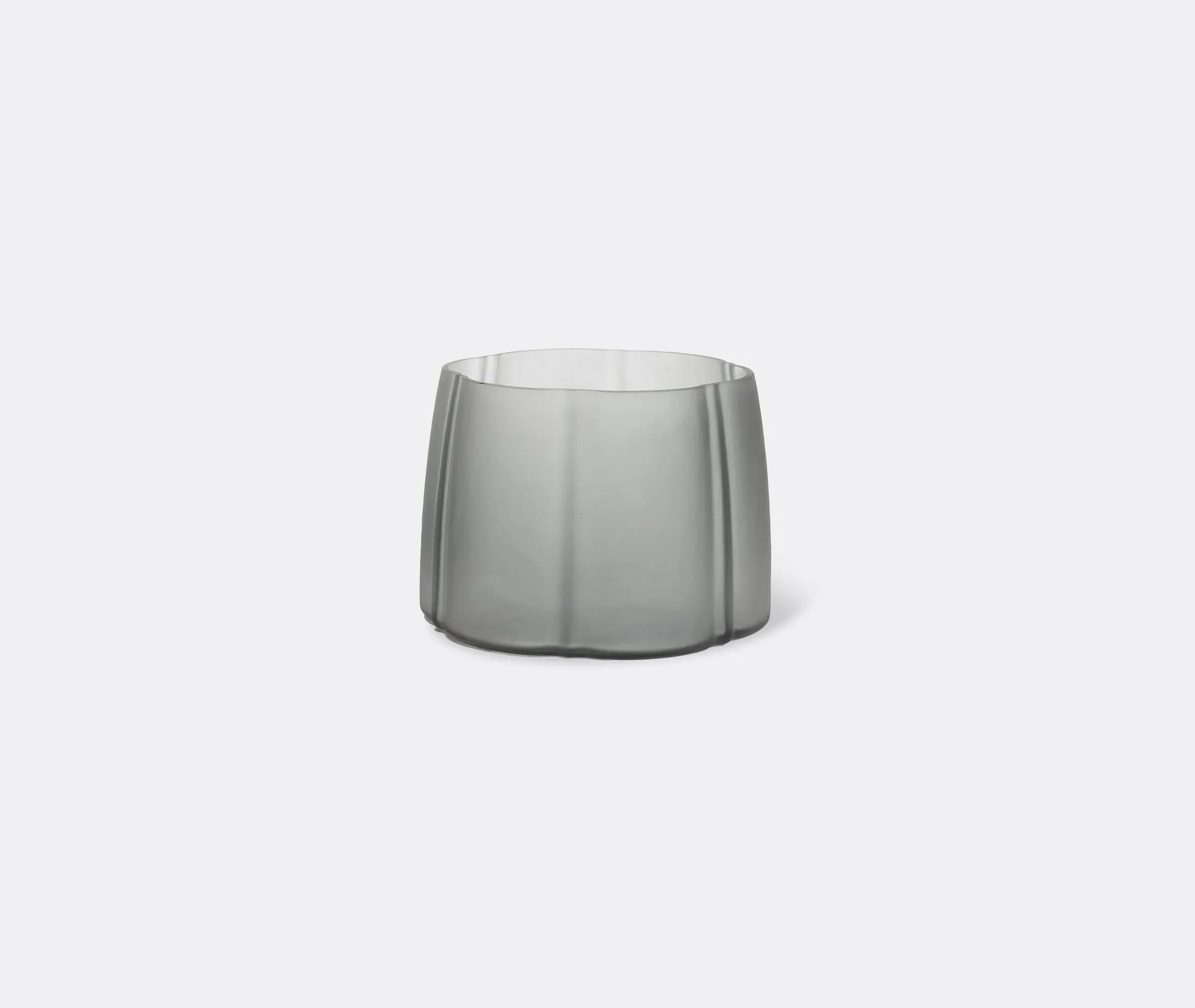 Mouthblown Glass Vase - Grey