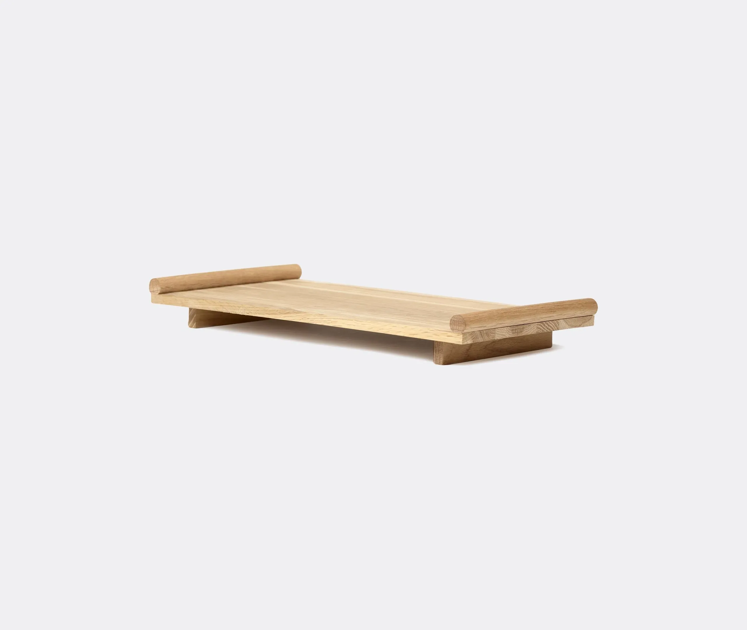 Oak Serving Tray with Matt Finish - Light Brown