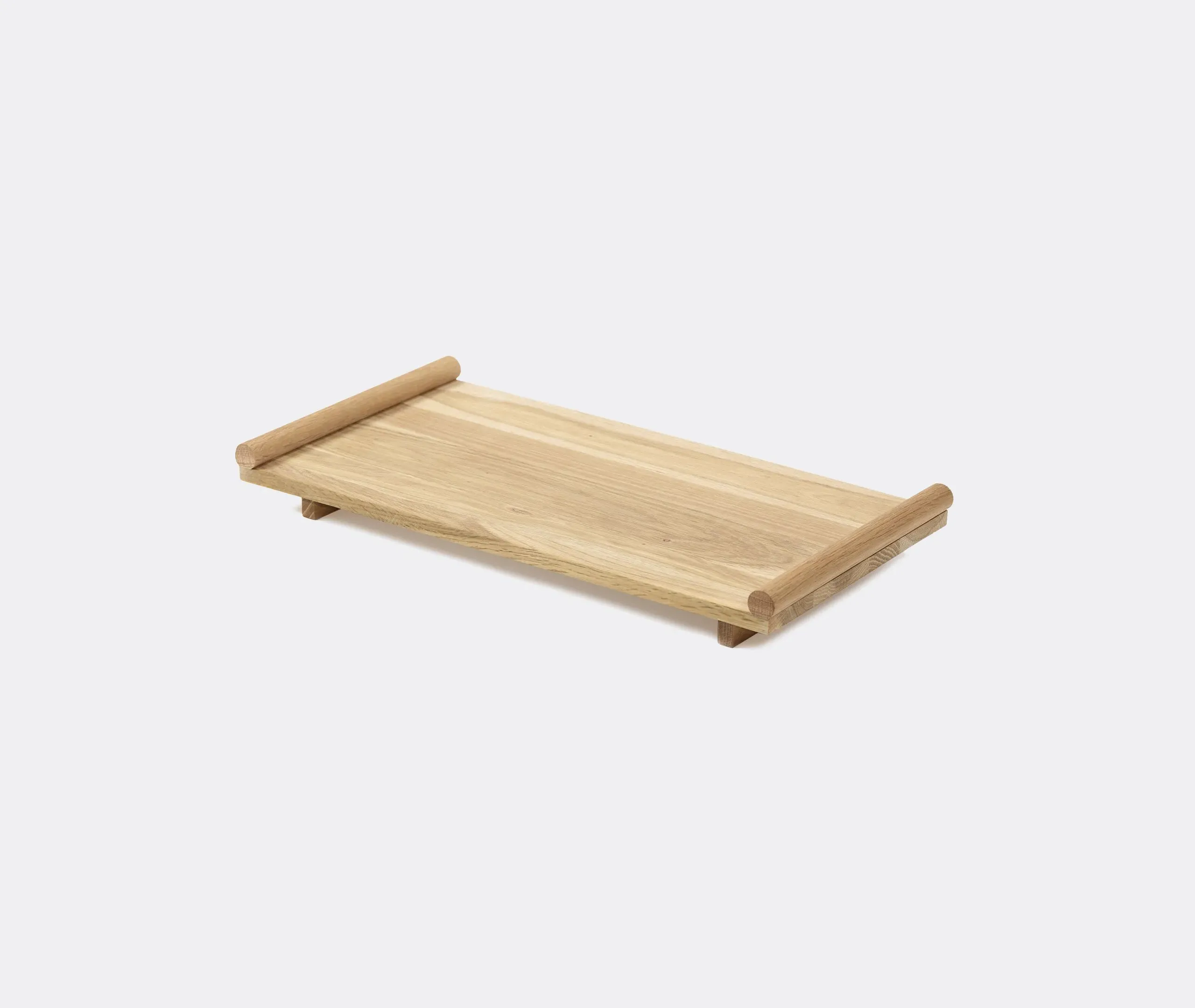 Oak Serving Tray with Matt Finish - Light Brown