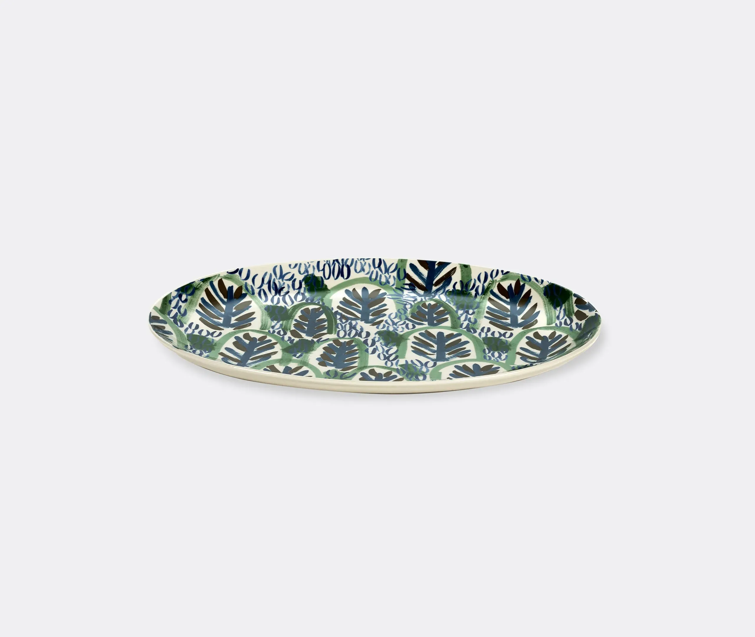 Oval Plate - Multicolor, Ceramic image