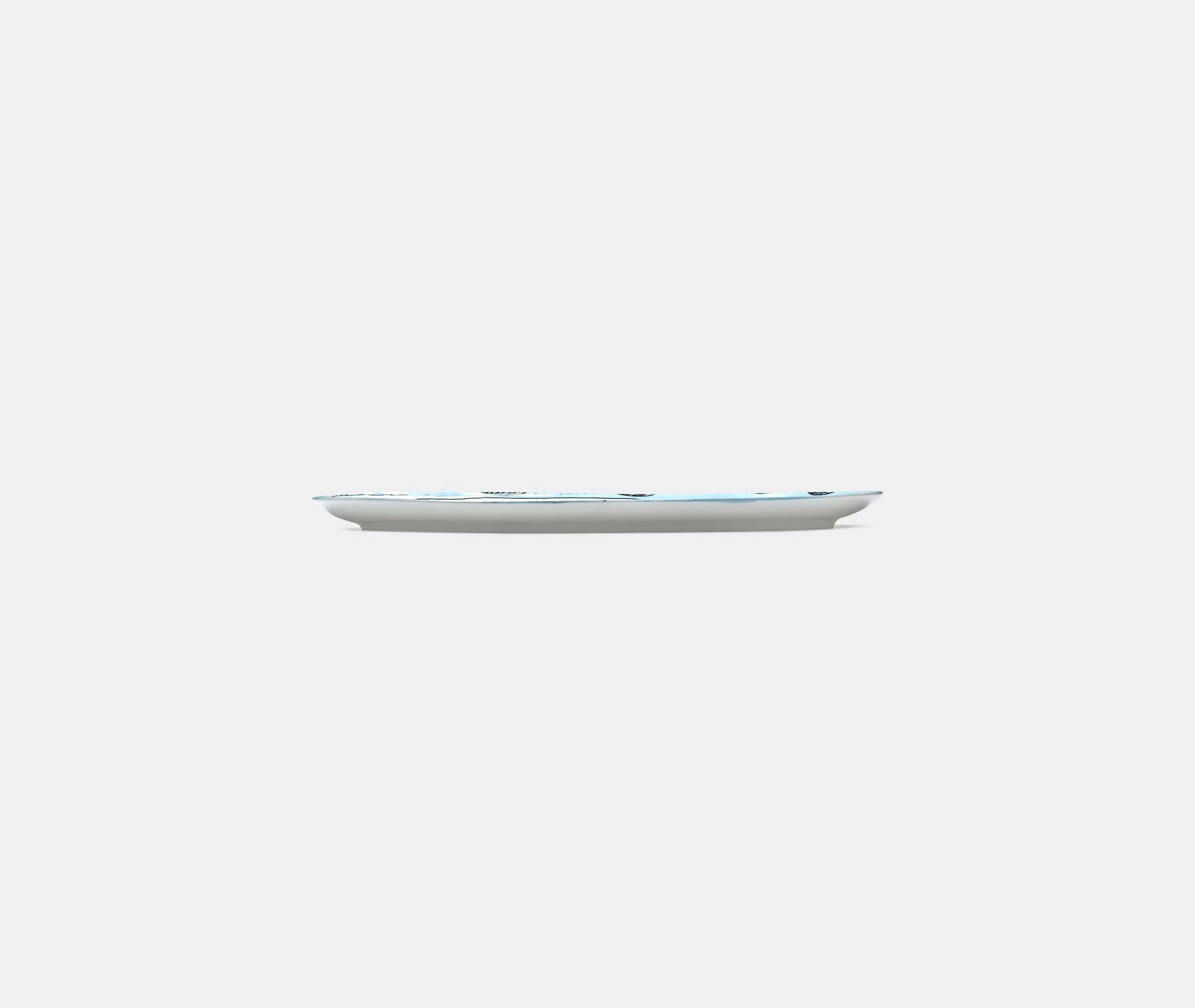 Oval Plate - Multicolor, Porcelain