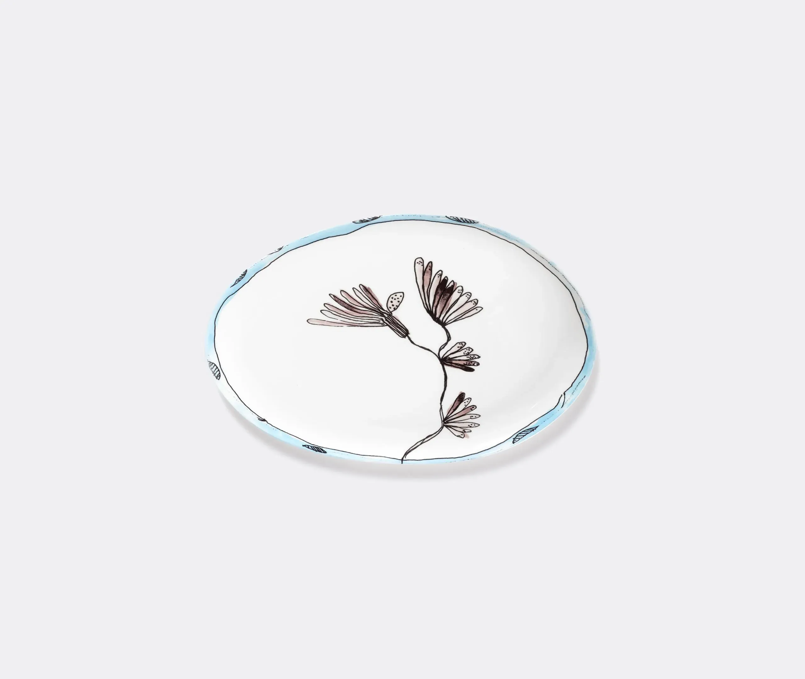 Oval Plate - Multicolor, Porcelain image
