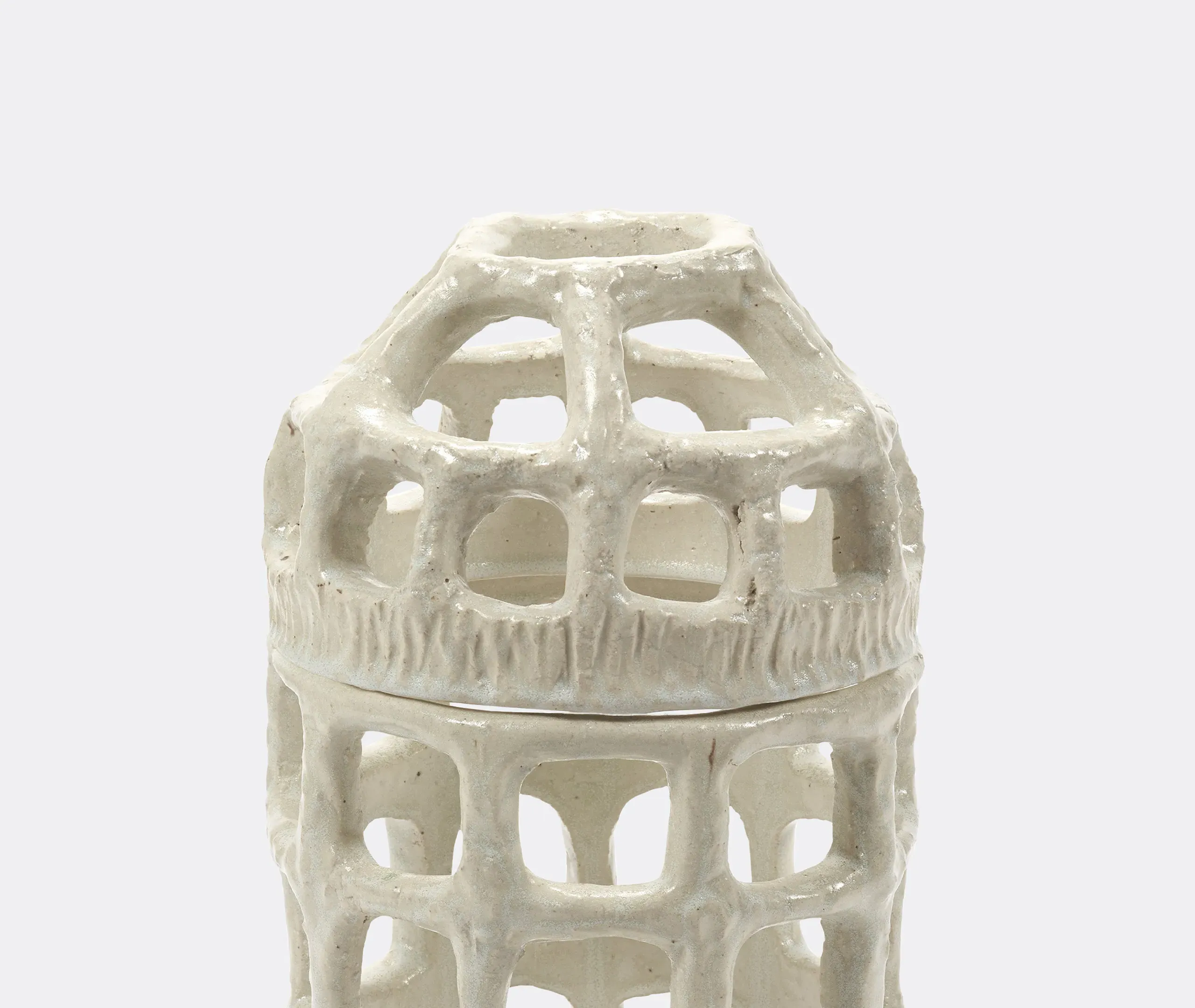 Rosie Pique Fleurs Vase - Natural White alternate view