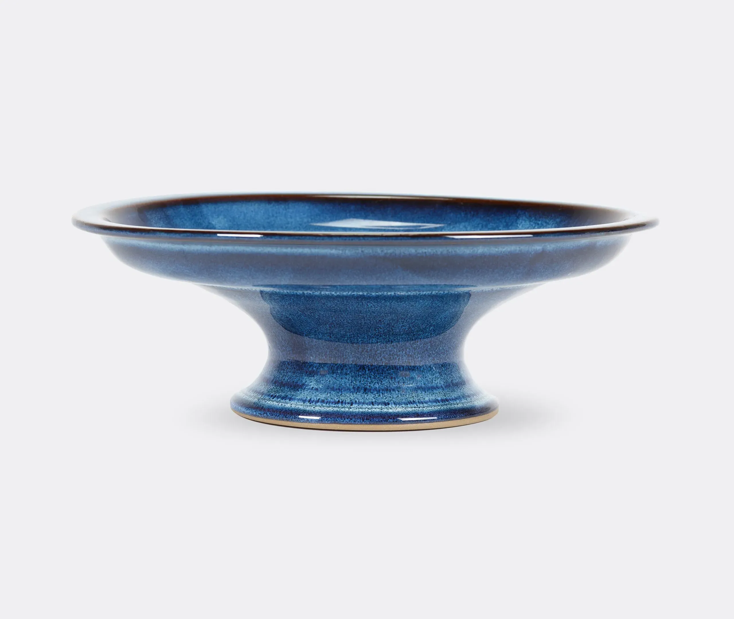 Round Cake Stand - Dark Blue, Ceramic