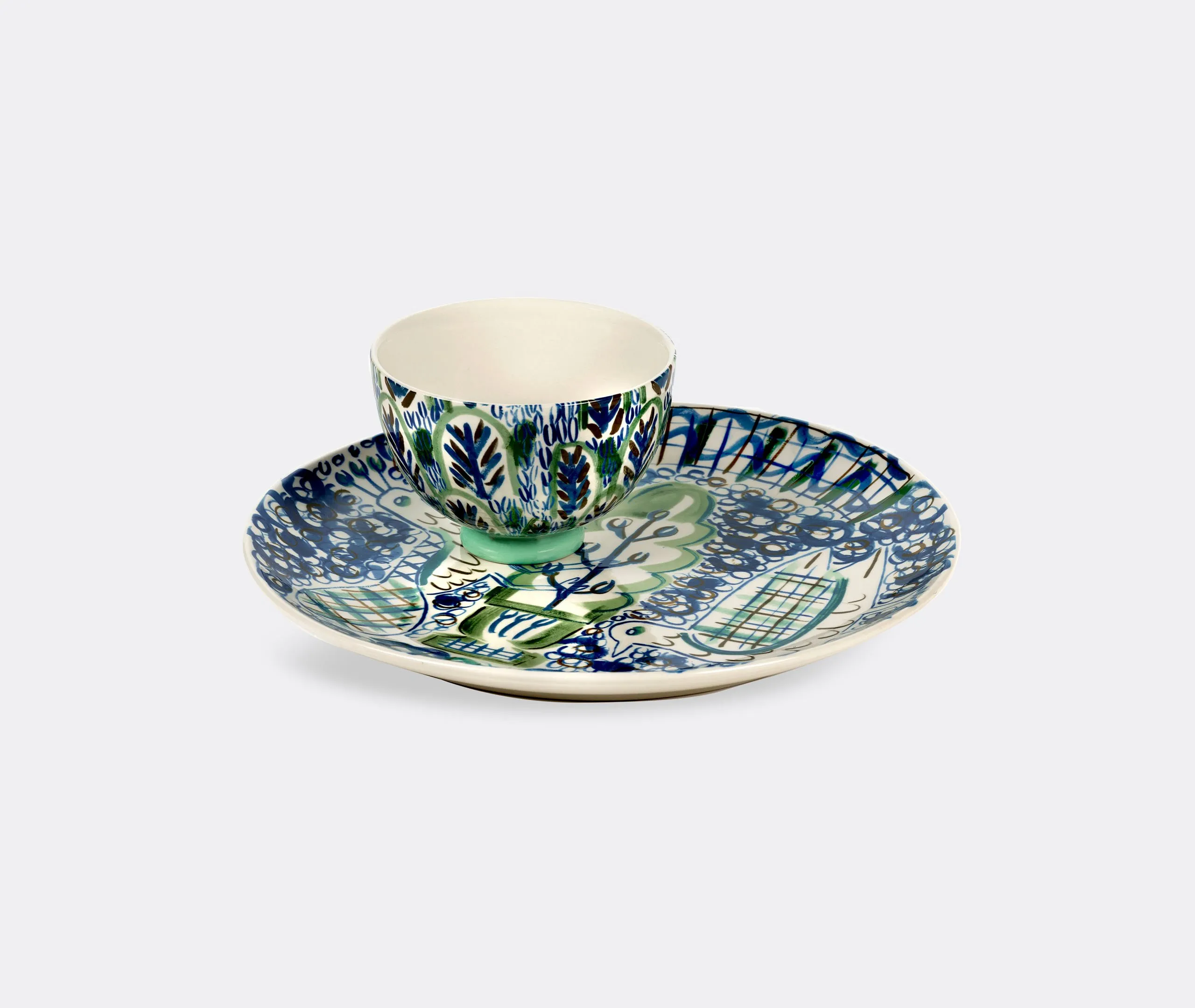 Round Plate - Multicolor, Ceramic