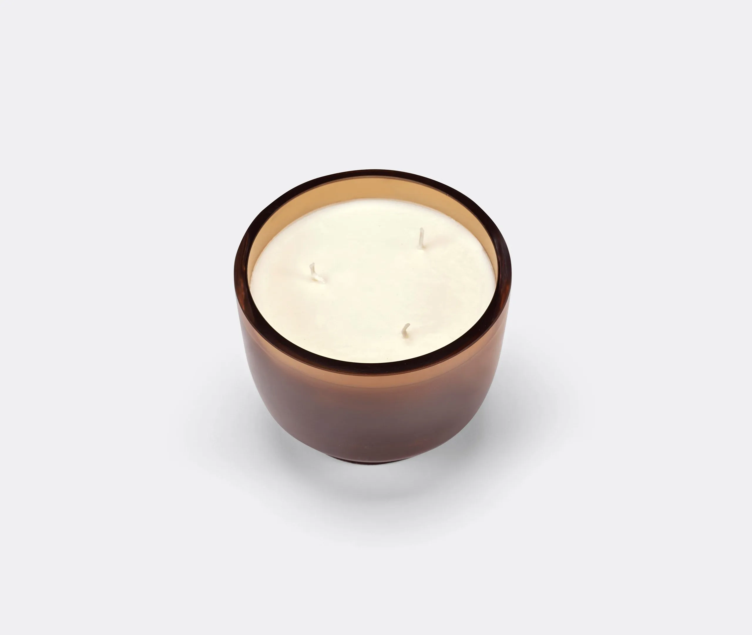Scented Candle with Cork Stand - Amber, Glass