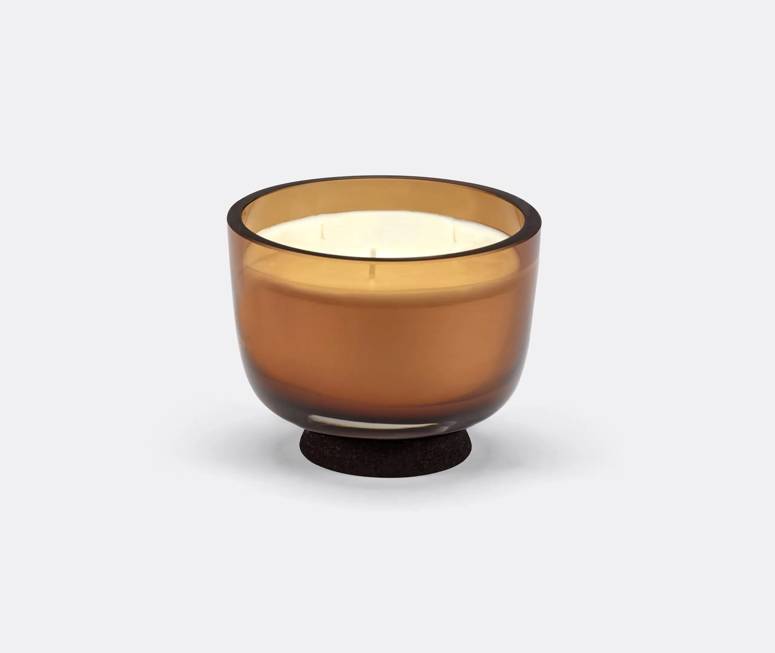 Scented Candle with Cork Stand - Amber, Glass image
