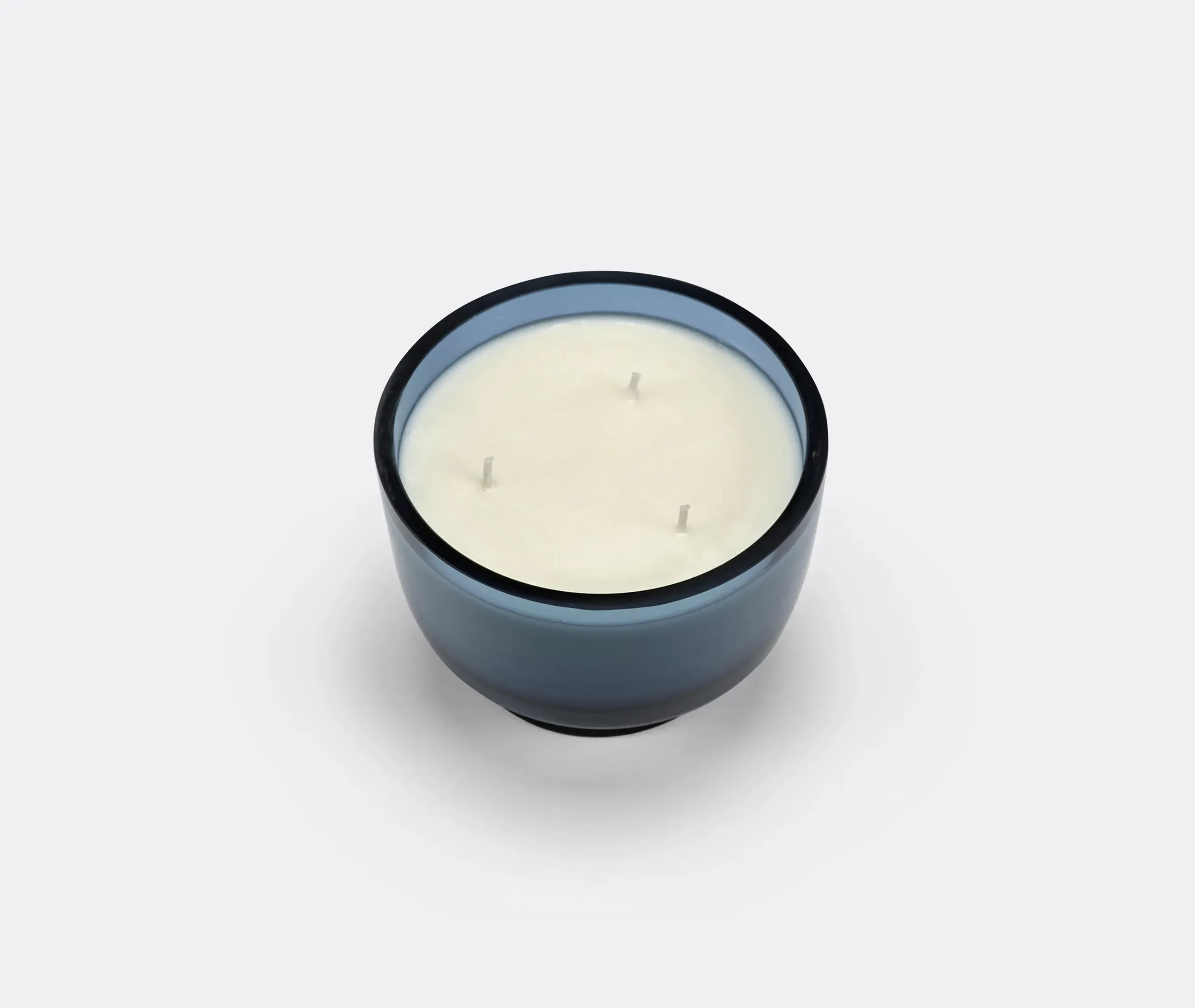 Scented Candle with Cork Stand - Blue, Glass
