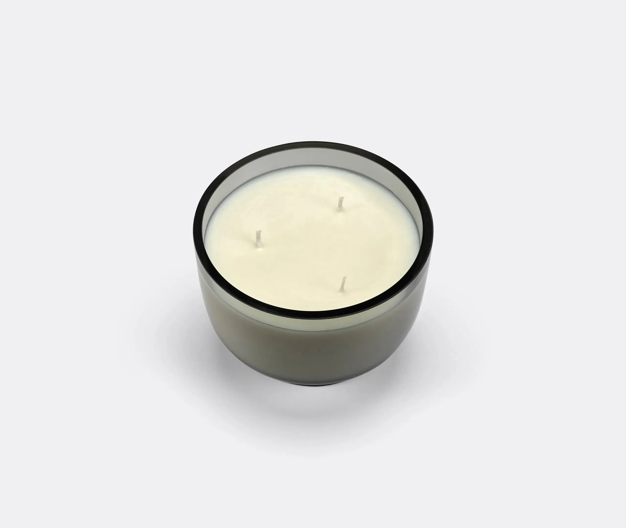 Scented Candle with Cork Stand - Grey, Glass