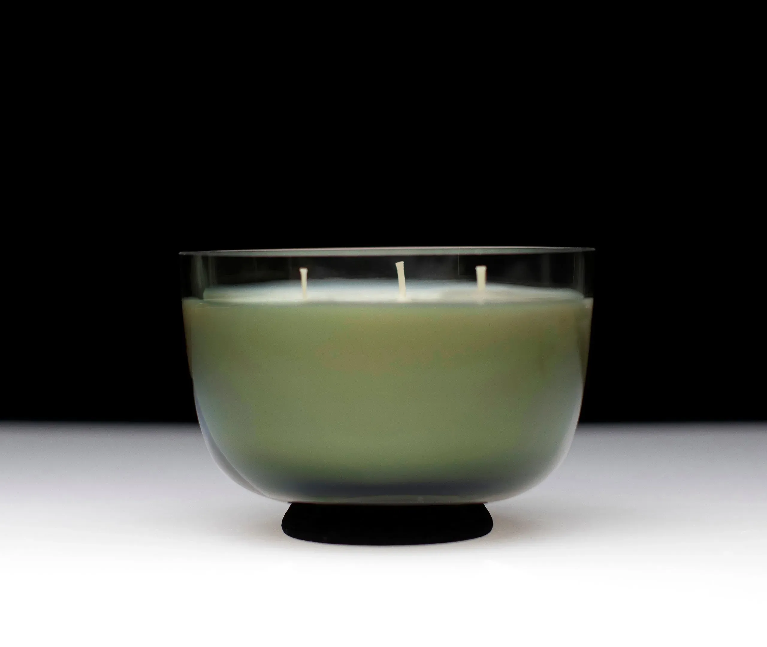Scented Candle with Cork Stand - Grey, Glass