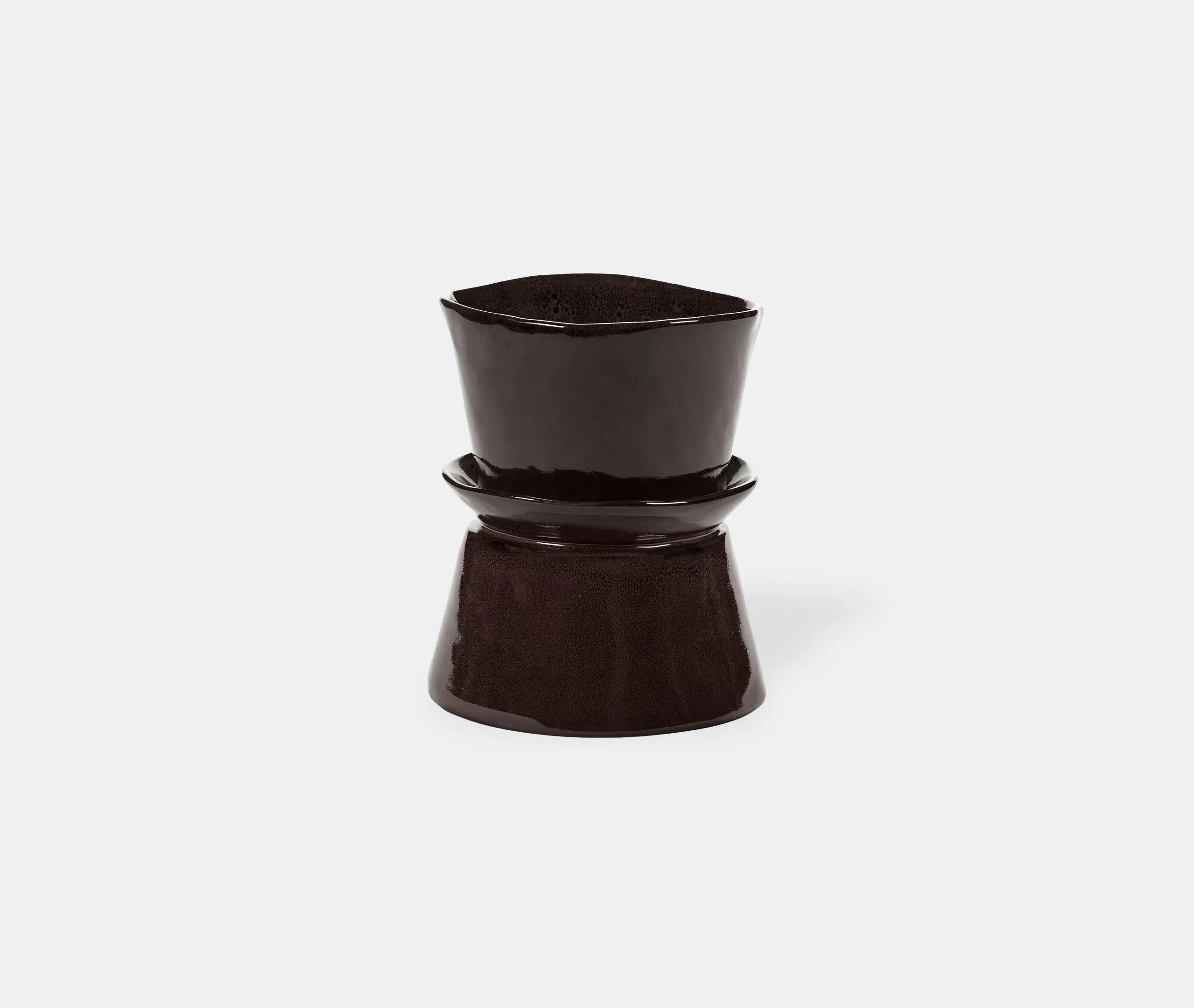 Serving Bowl - Dark Brown, Ceramic image