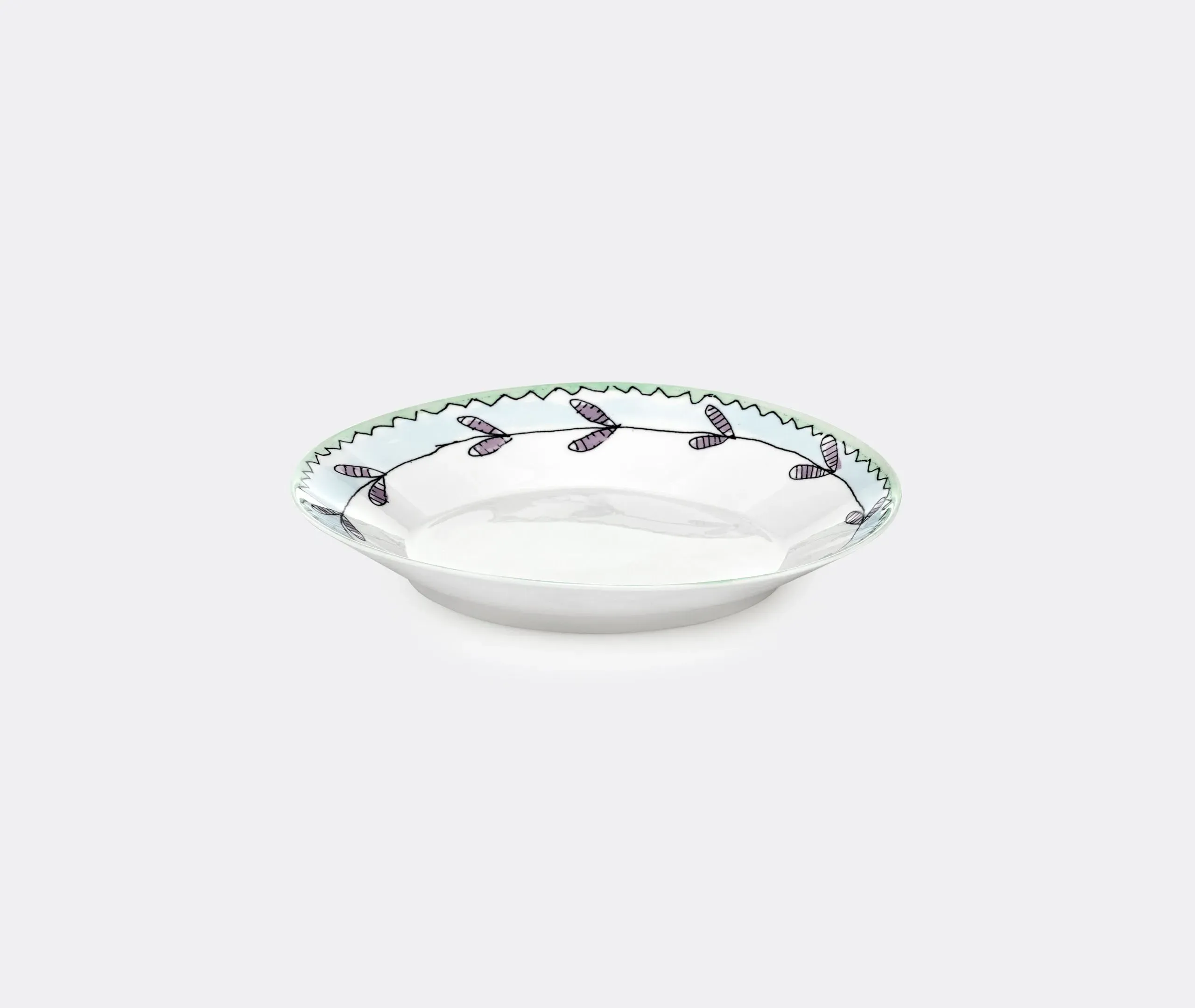 Set of 2 Deep Plates - Multicolor, Porcelain