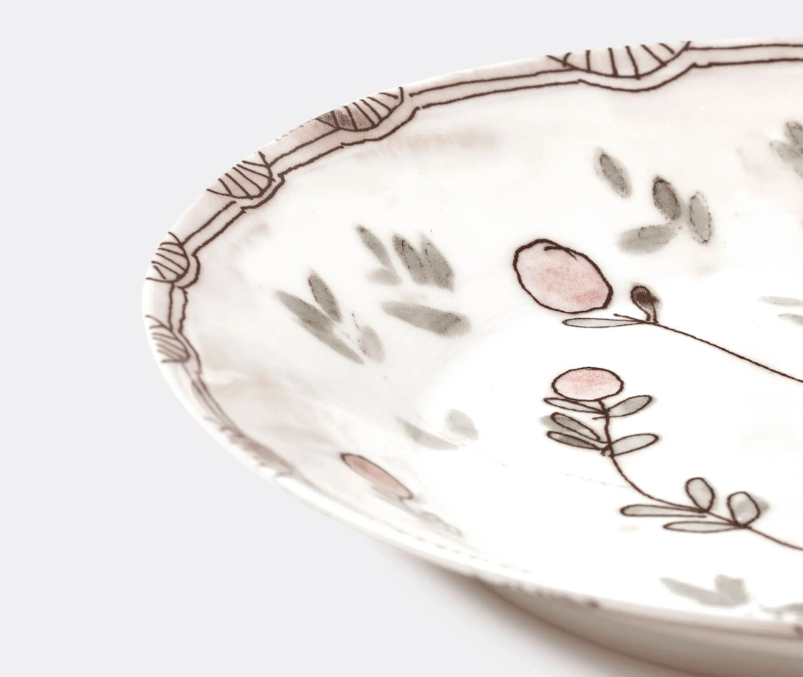 Set of 2 Deep Plates - Multicolor, Porcelain