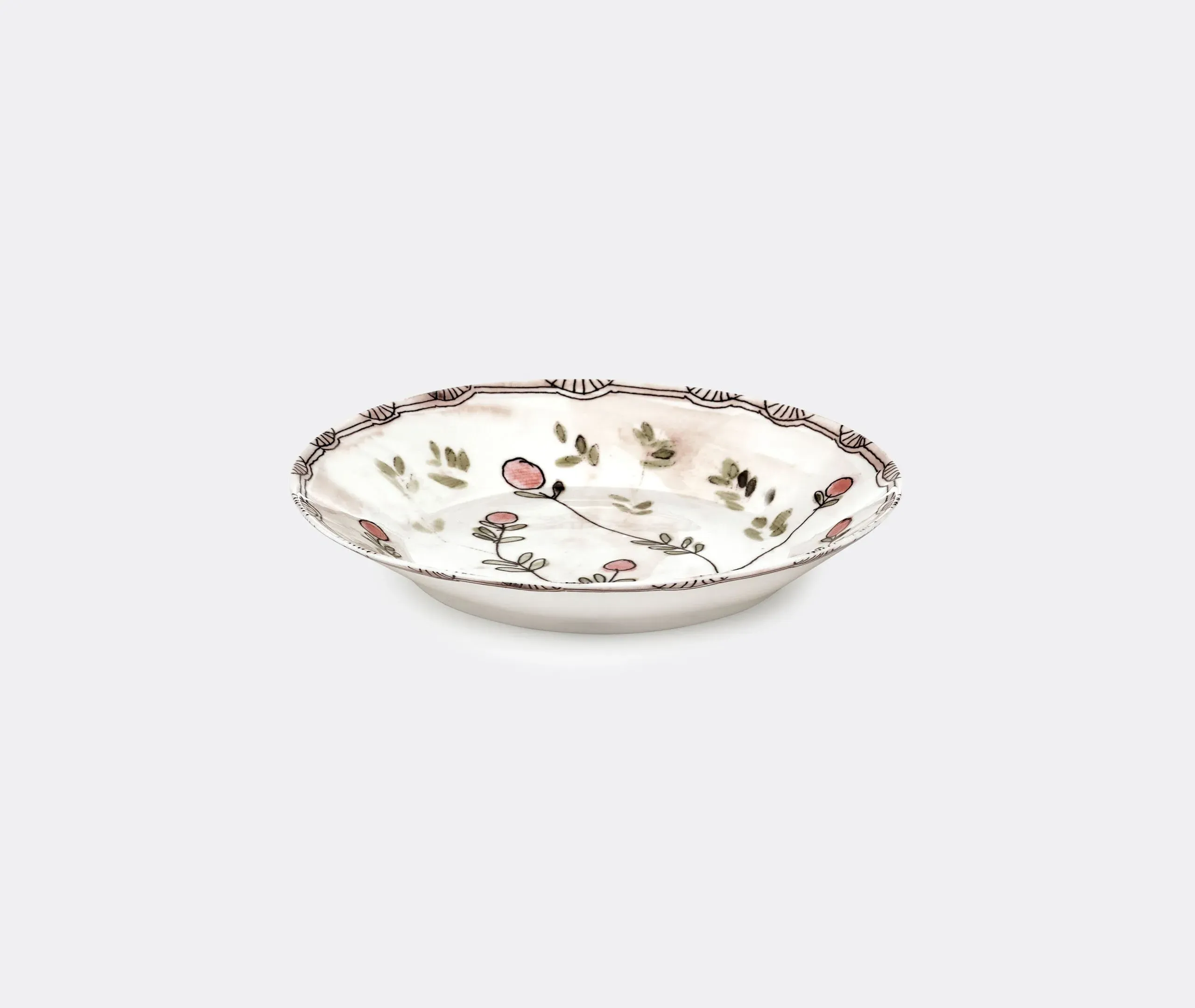 Set of 2 Deep Plates - Multicolor, Porcelain