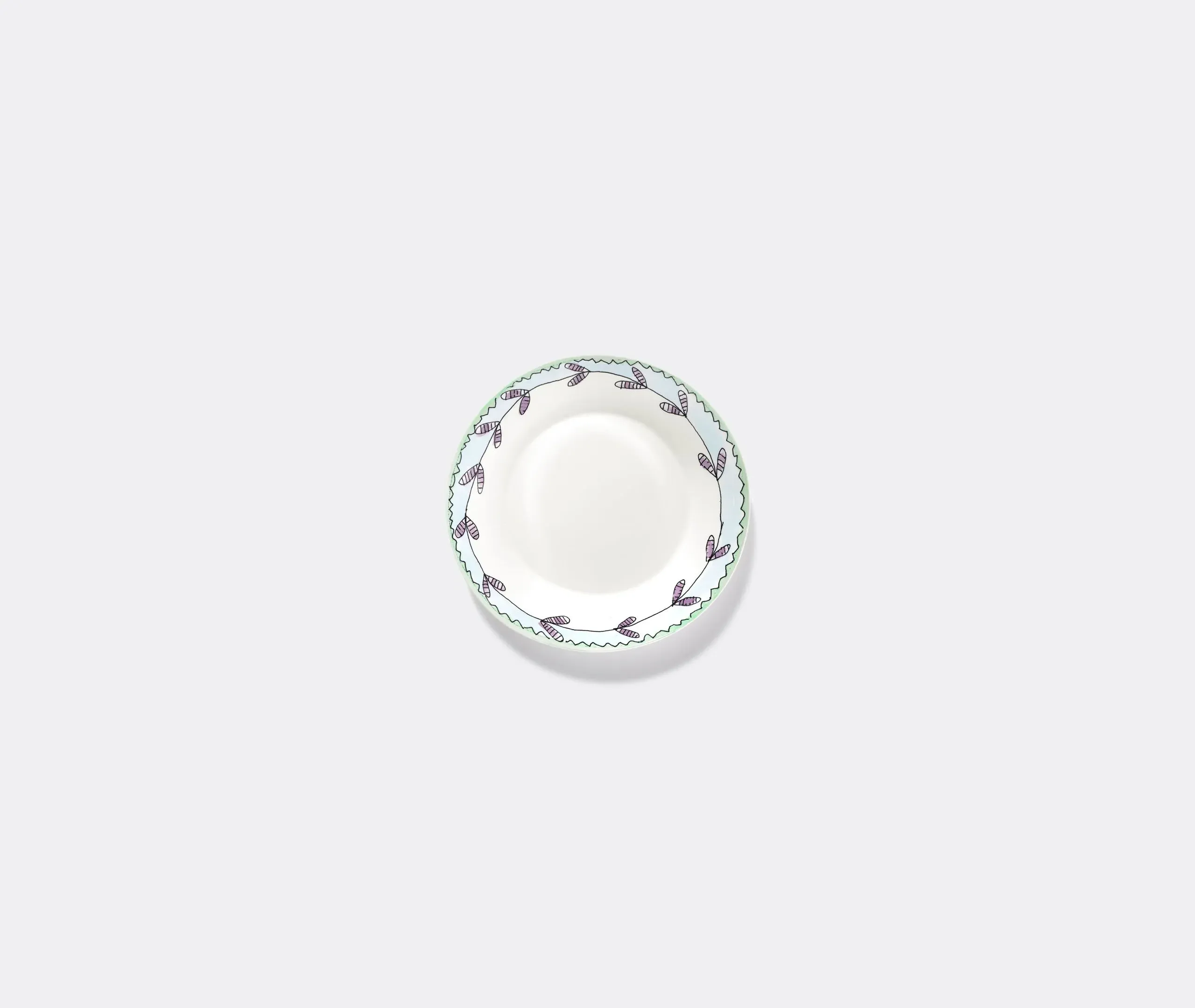 Set of 2 Deep Plates - Multicolor, Porcelain