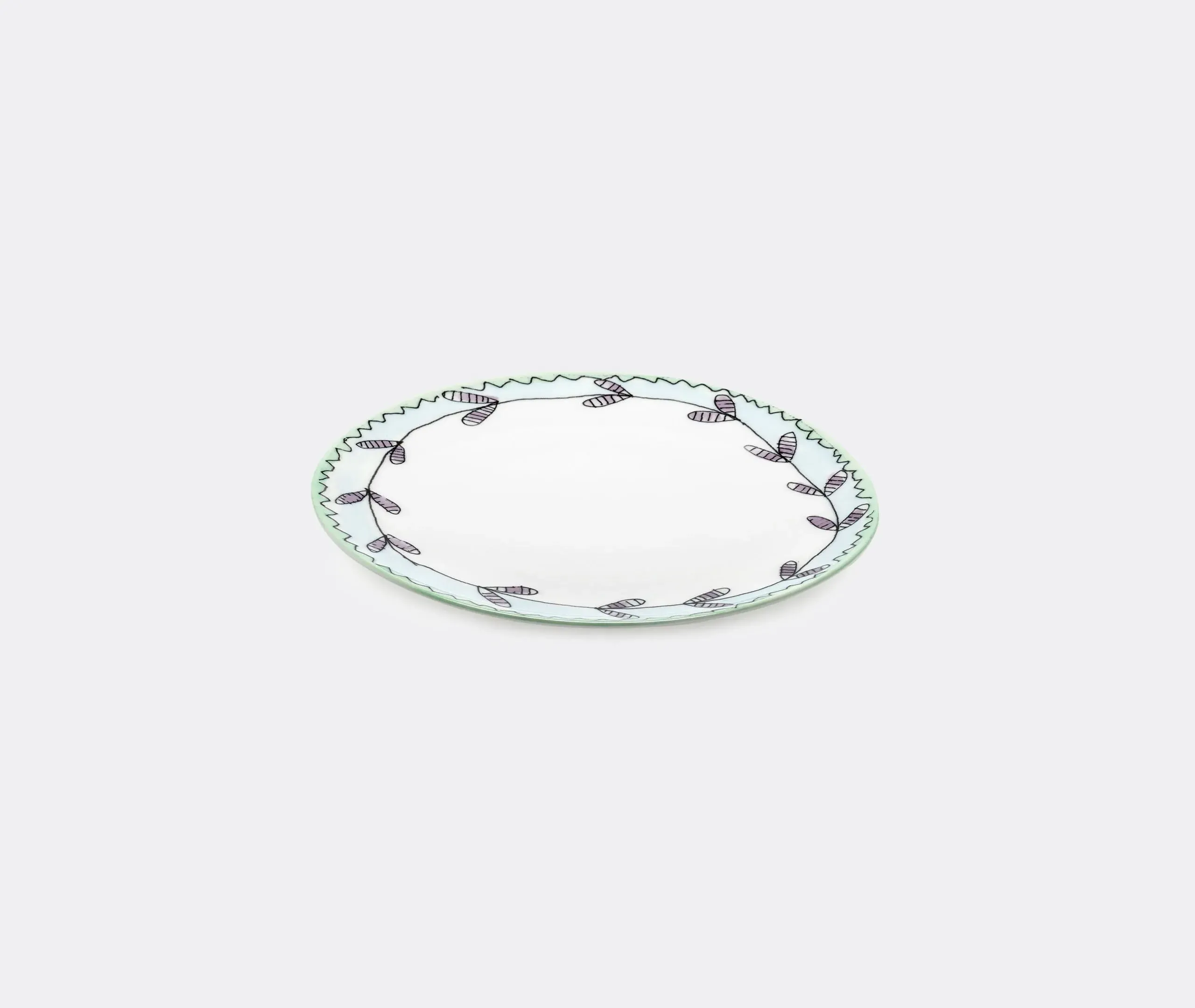 Set of 2 Dessert Plates - Multicolor, Porcelain