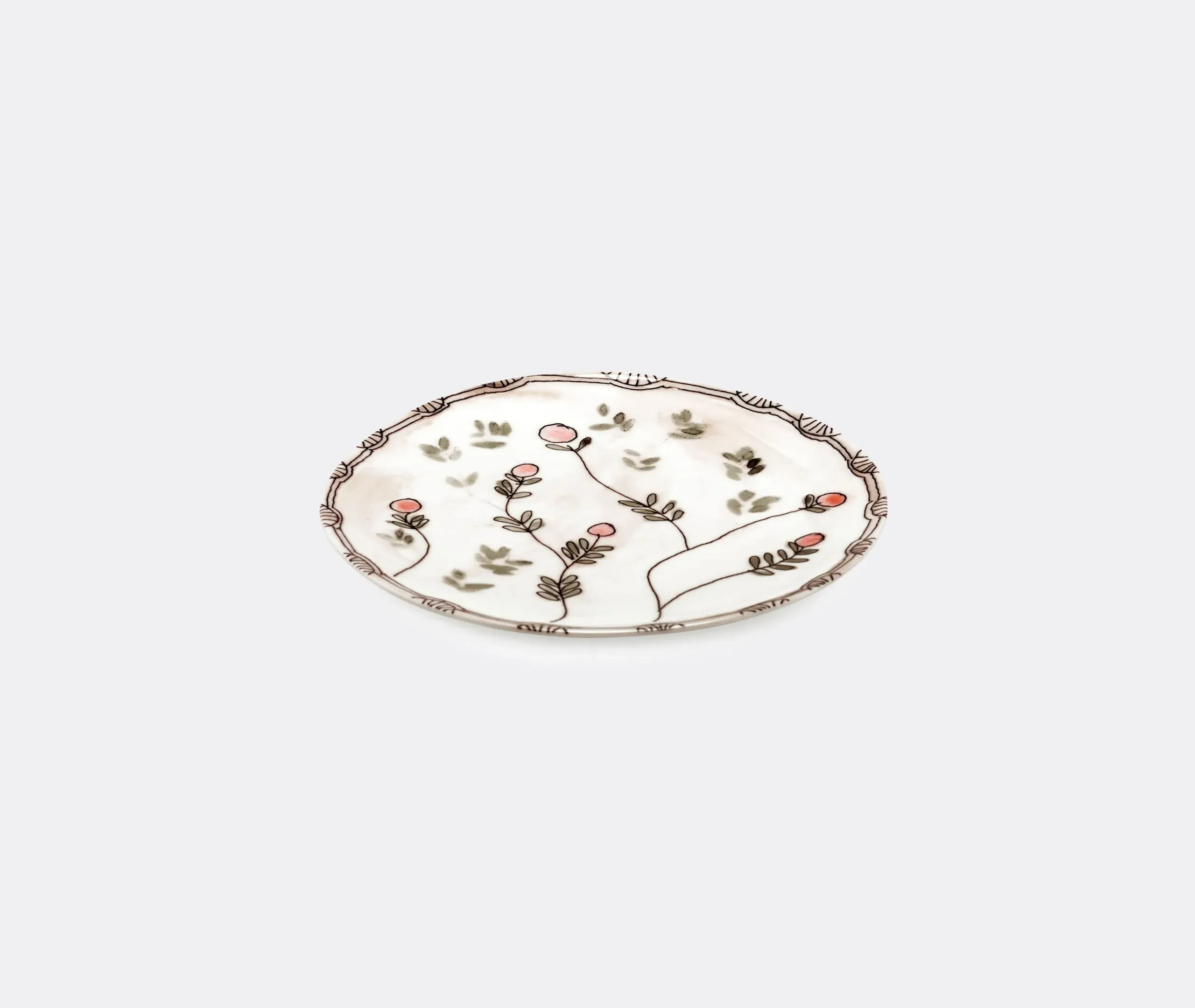 Set of 2 Dessert Plates - Multicolor, Porcelain