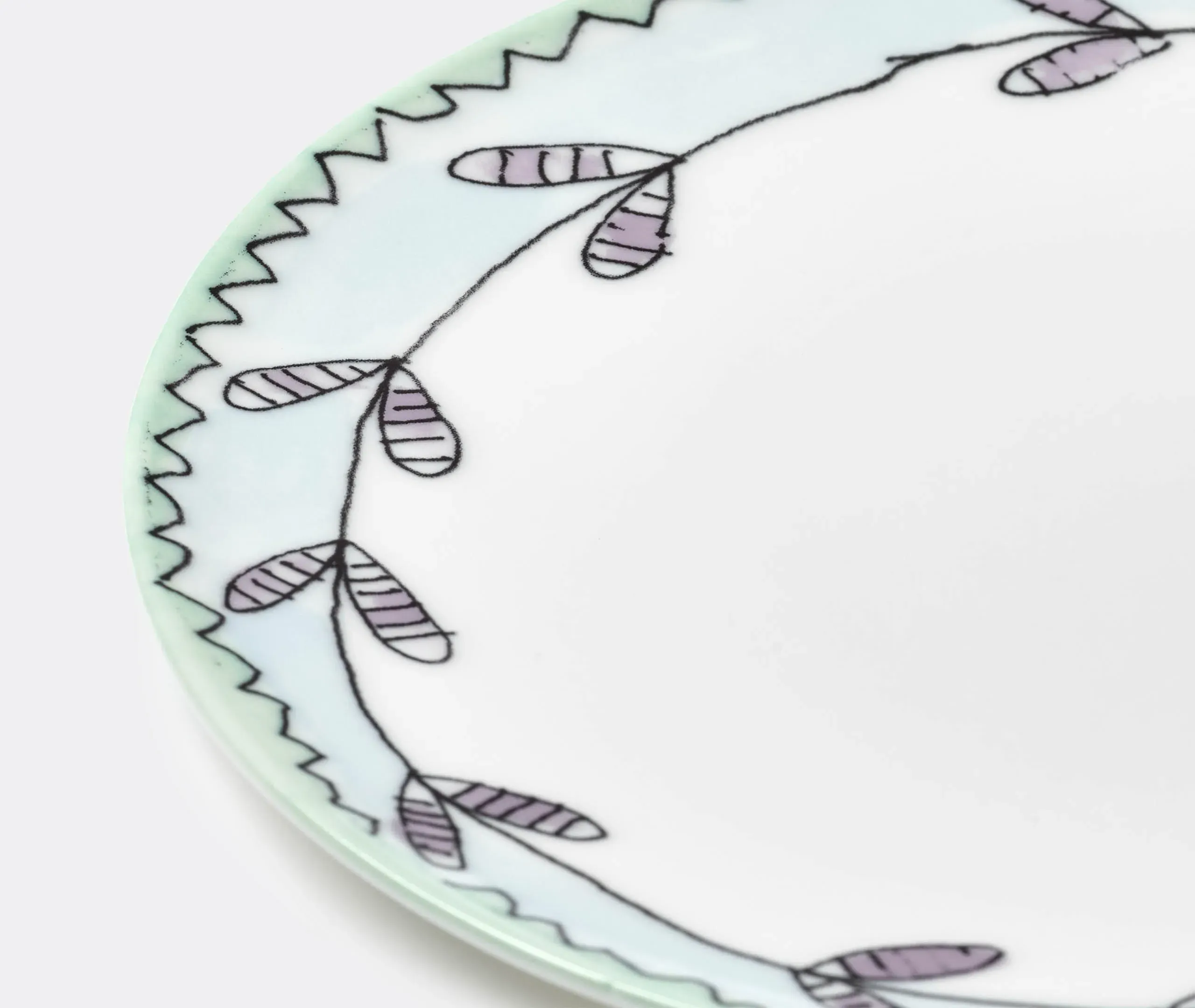 Set of 2 Dinner Plates - Multicolor, Porcelain