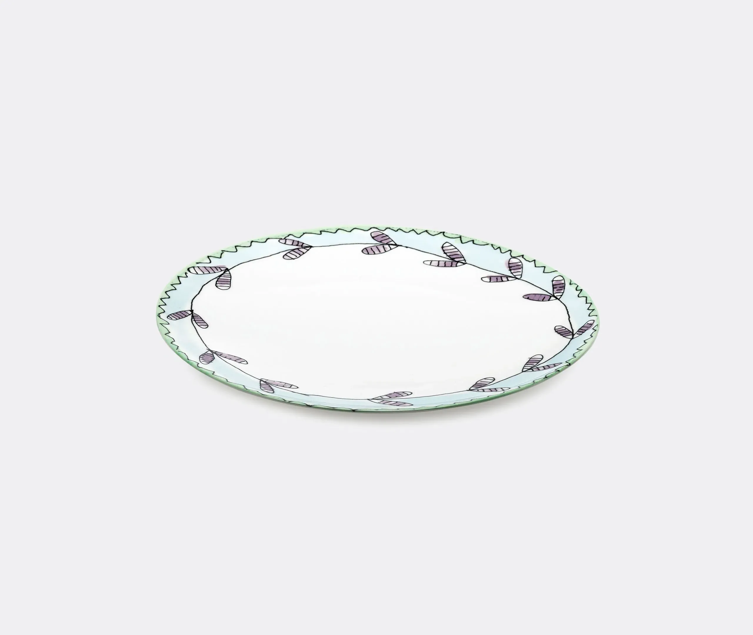 Set of 2 Dinner Plates - Multicolor, Porcelain