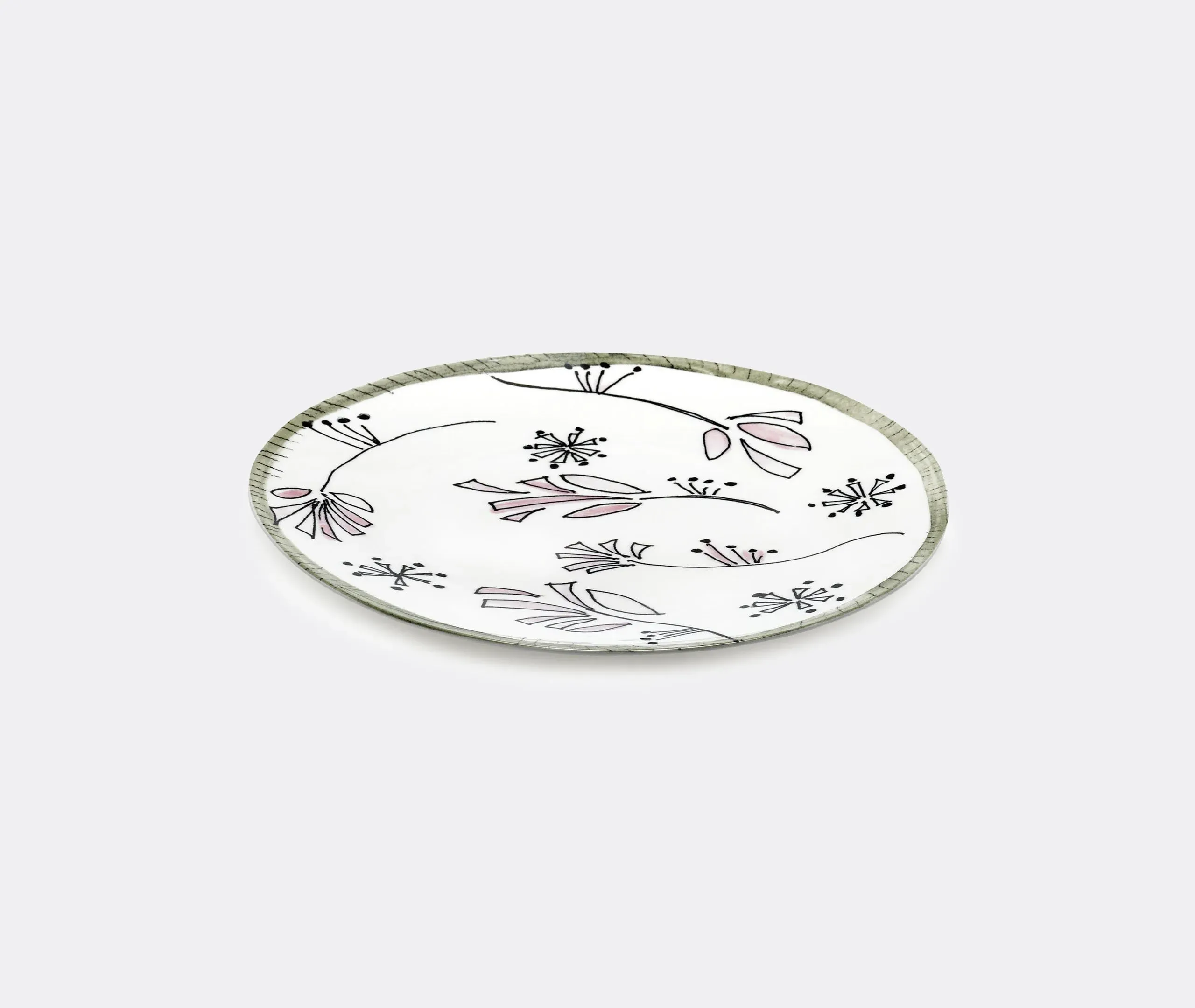 Set of 2 Dinner Plates - Multicolor, Porcelain