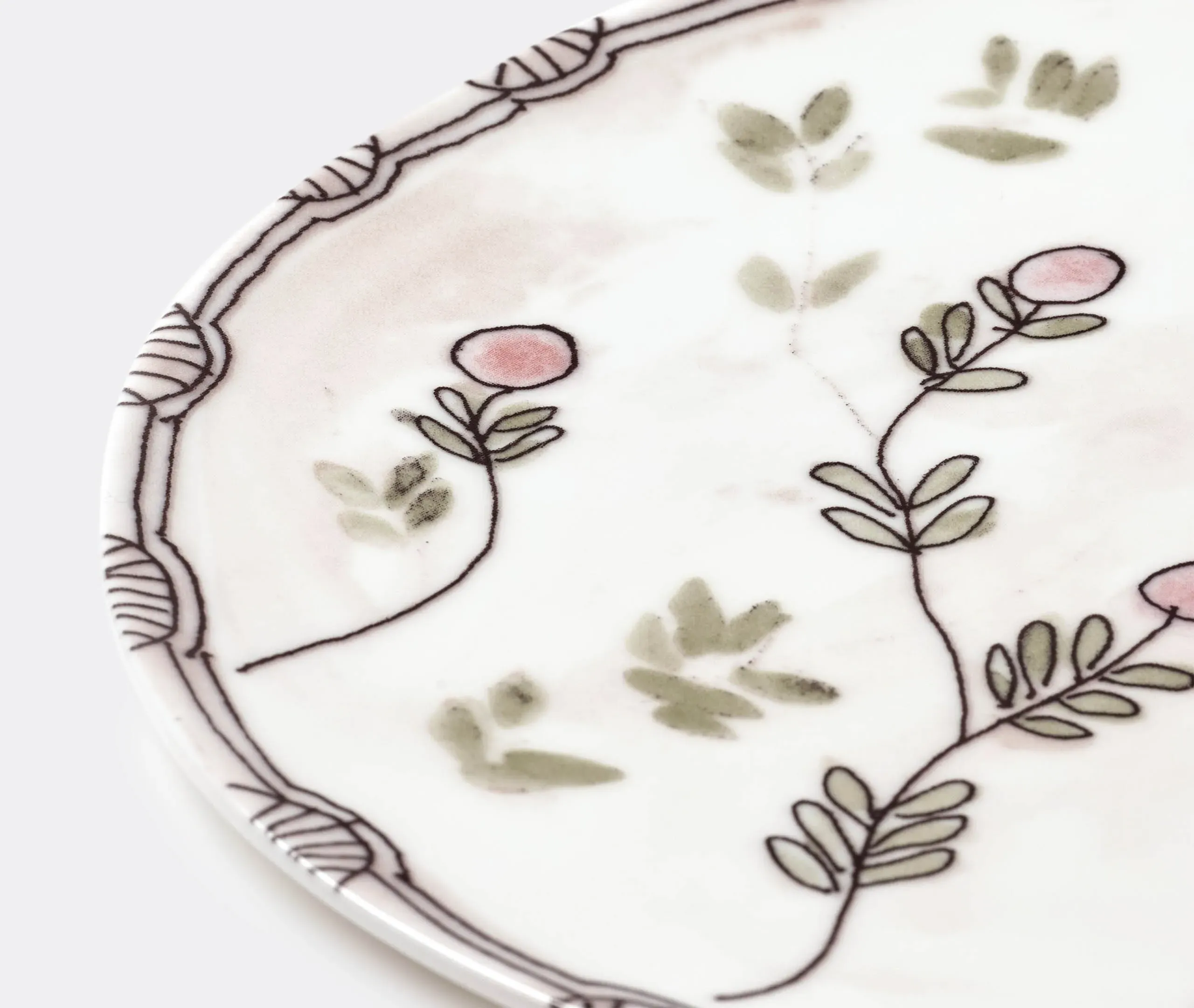 Set of 2 Dinner Plates - Multicolor, Porcelain