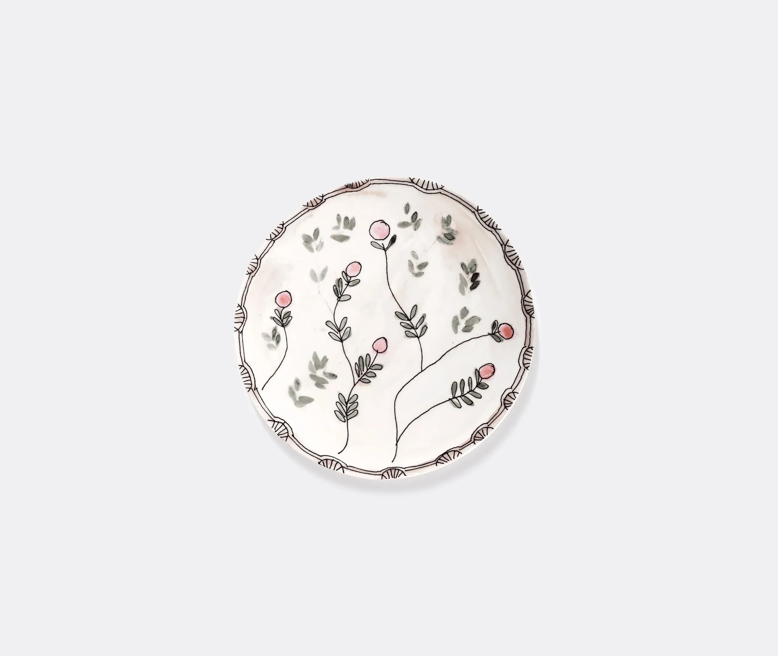 Set of 2 Serving Plates - Multicolor, Porcelain