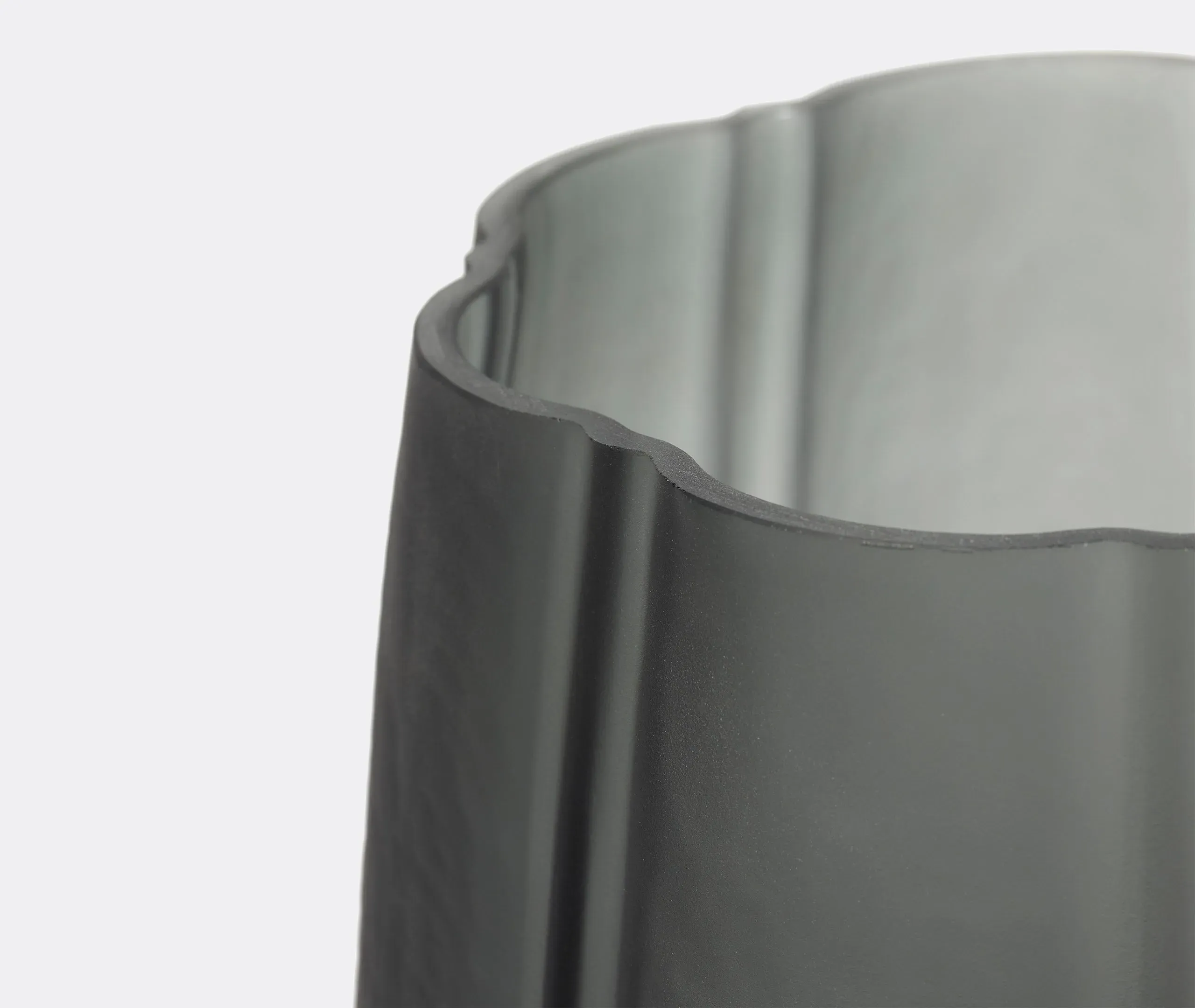 Shape Vase - Dark Grey, Blown Glass