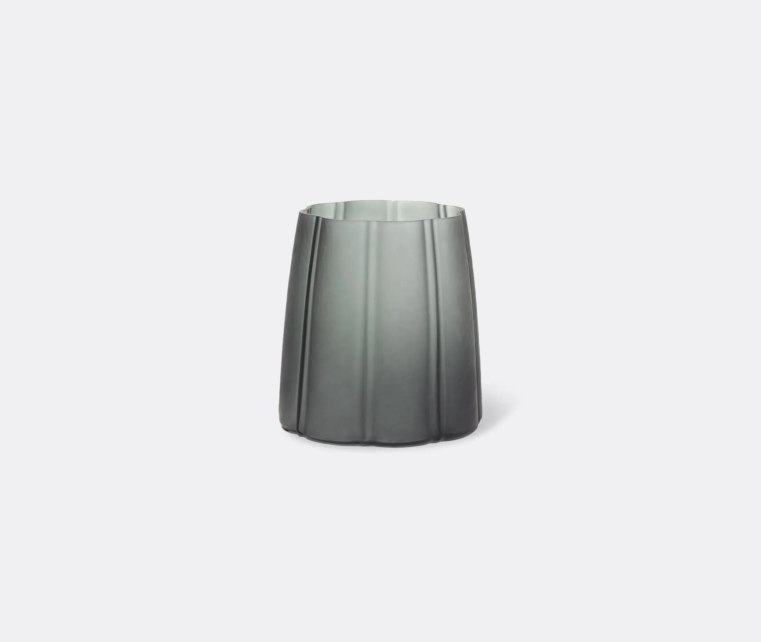 Shape Vase - Dark Grey, Blown Glass