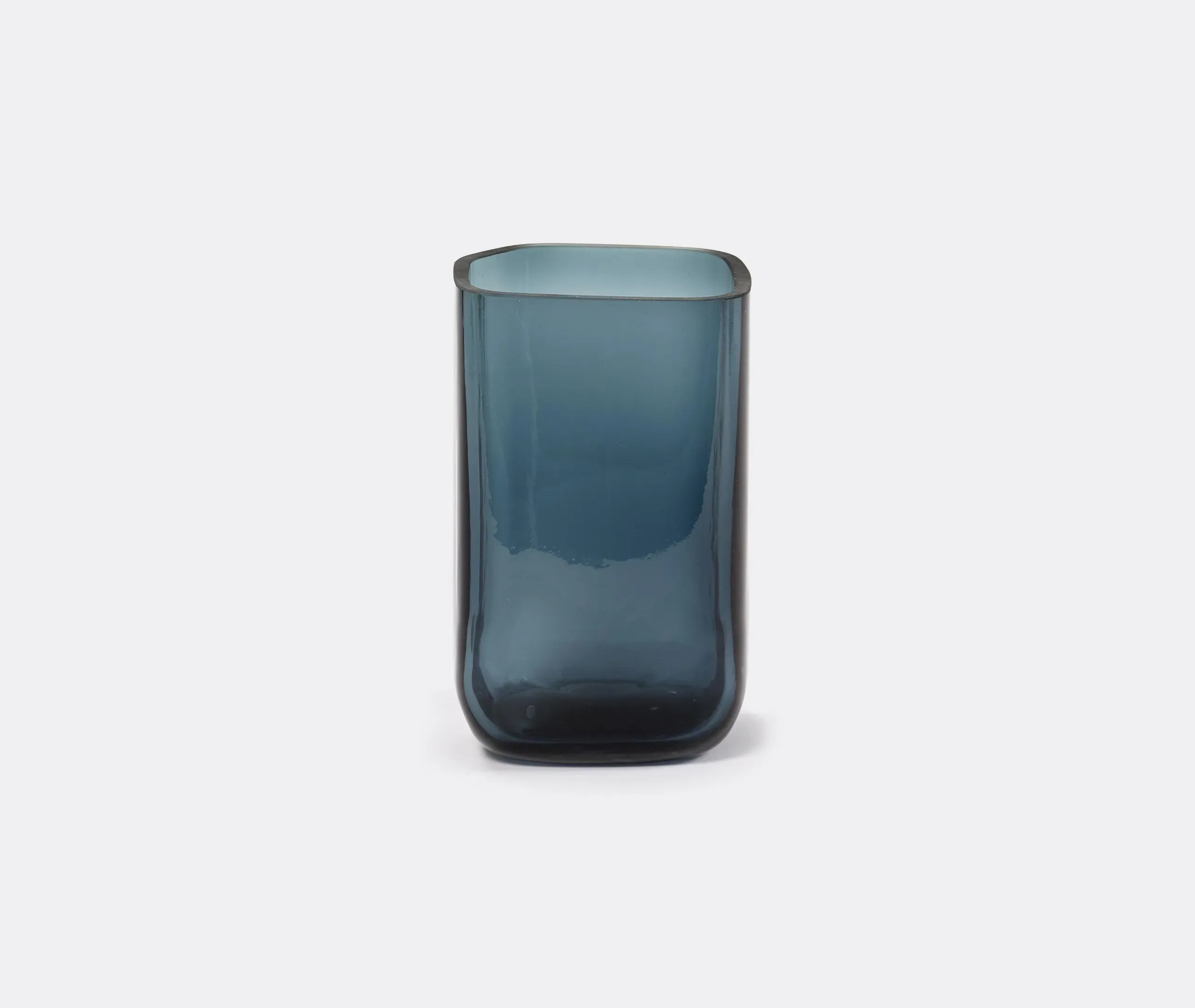 Small Cubic Vase - Blue, Glass image