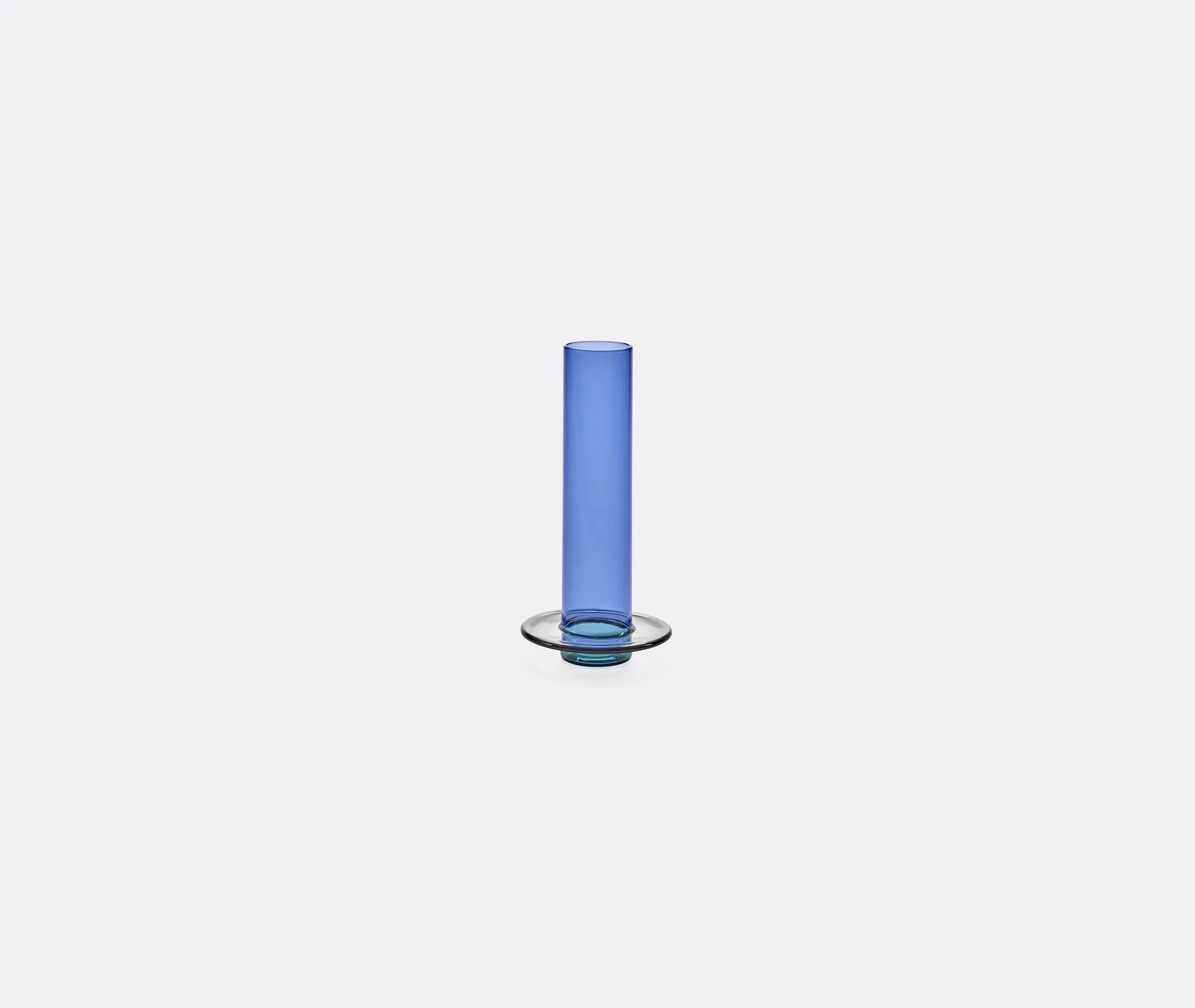 Small Glass Tower Vase - Multicolor, Glass