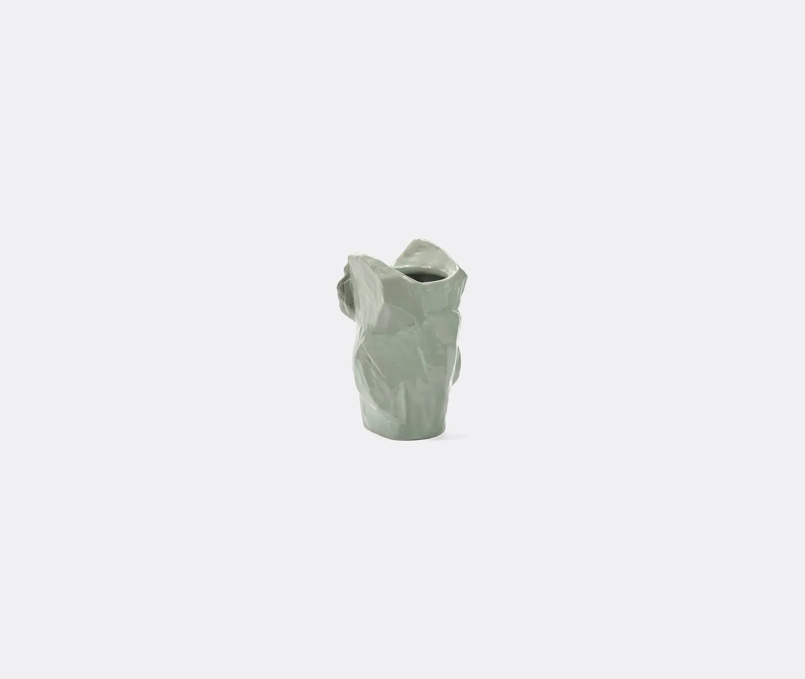Small Owl Vase - Light Blue, Ceramic