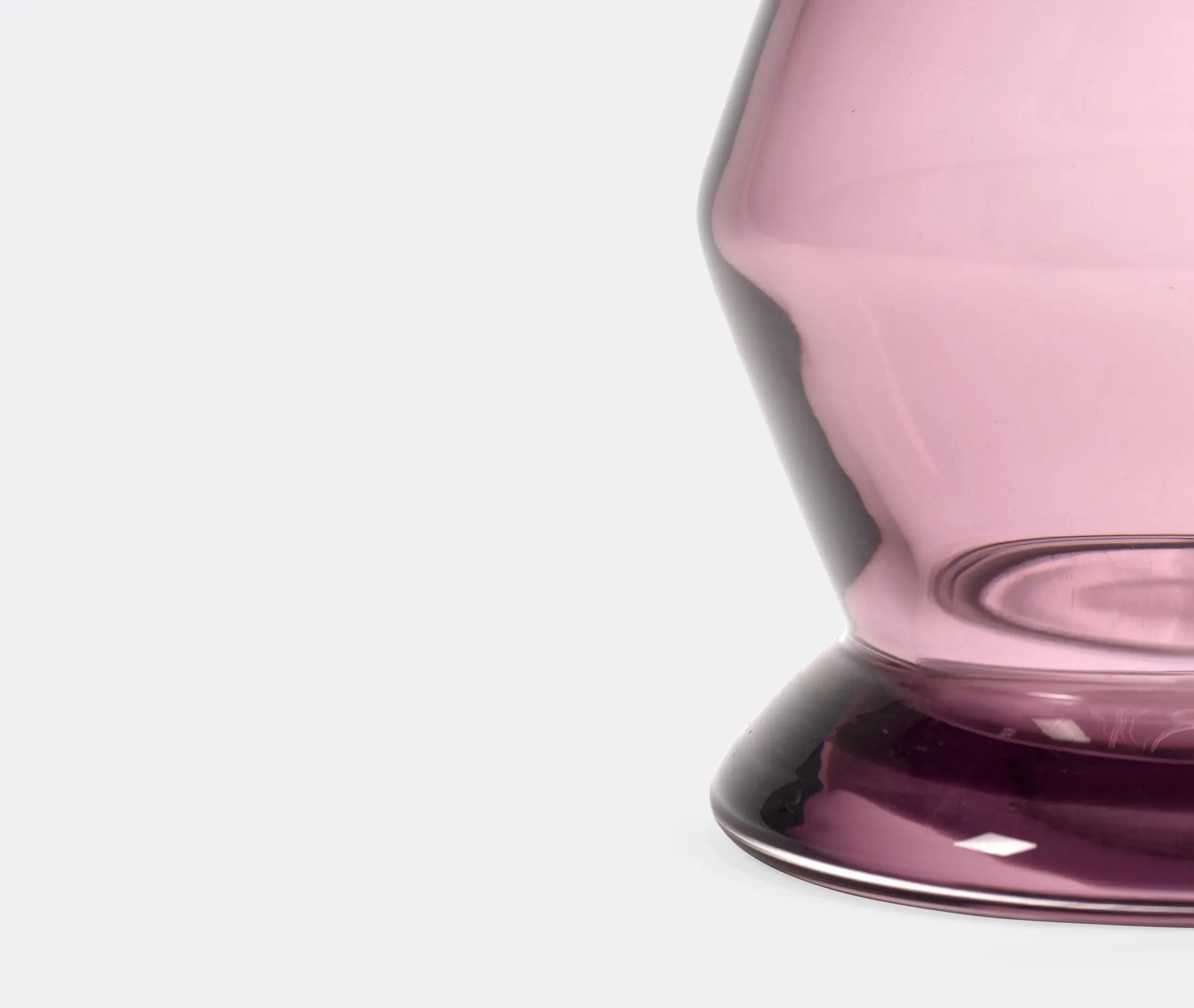 Small Sculptural Vase - Purple, Glass
