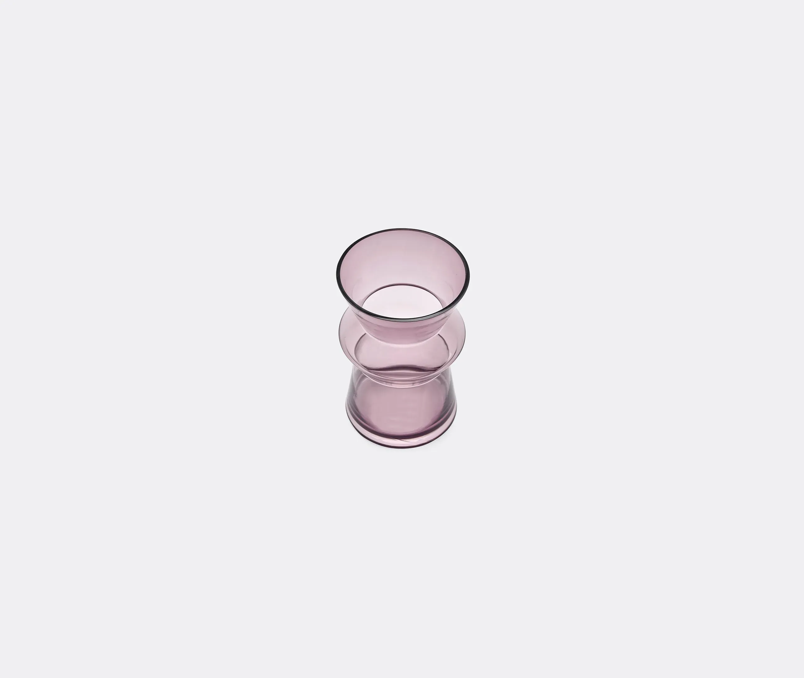 Small Sculptural Vase - Purple, Glass