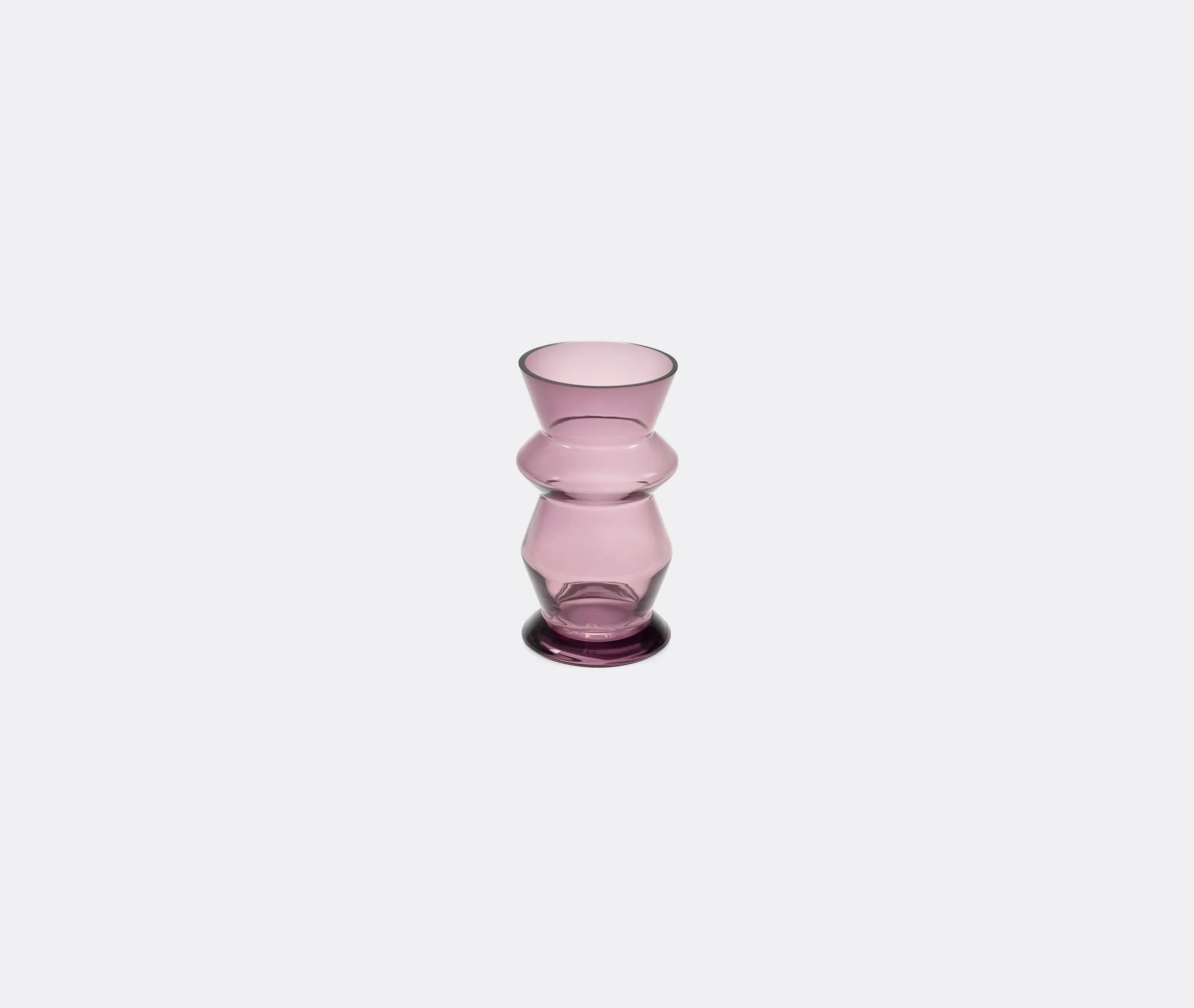 Small Sculptural Vase - Purple, Glass image