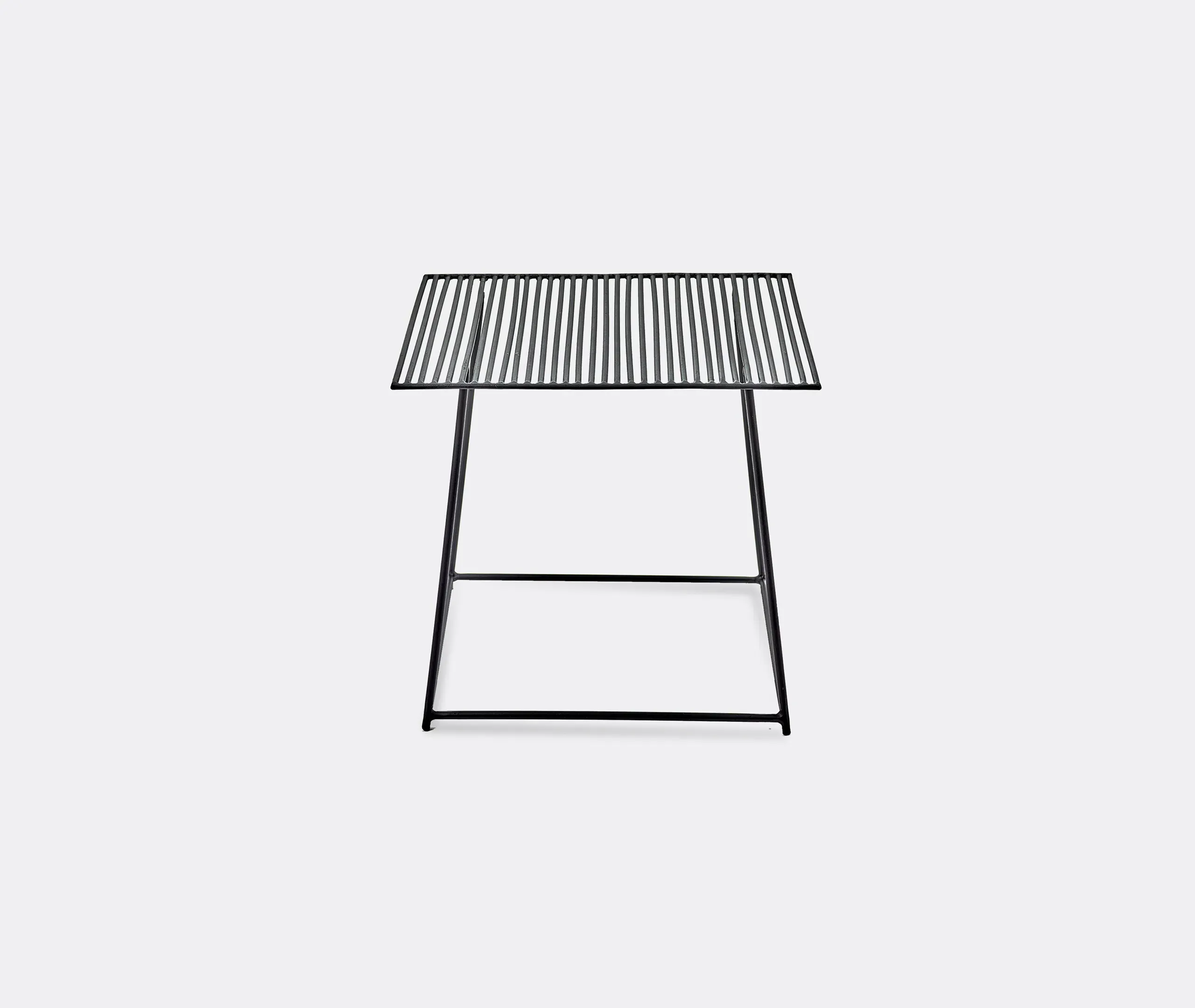Square Side Table Wire Frame - Black, Steel