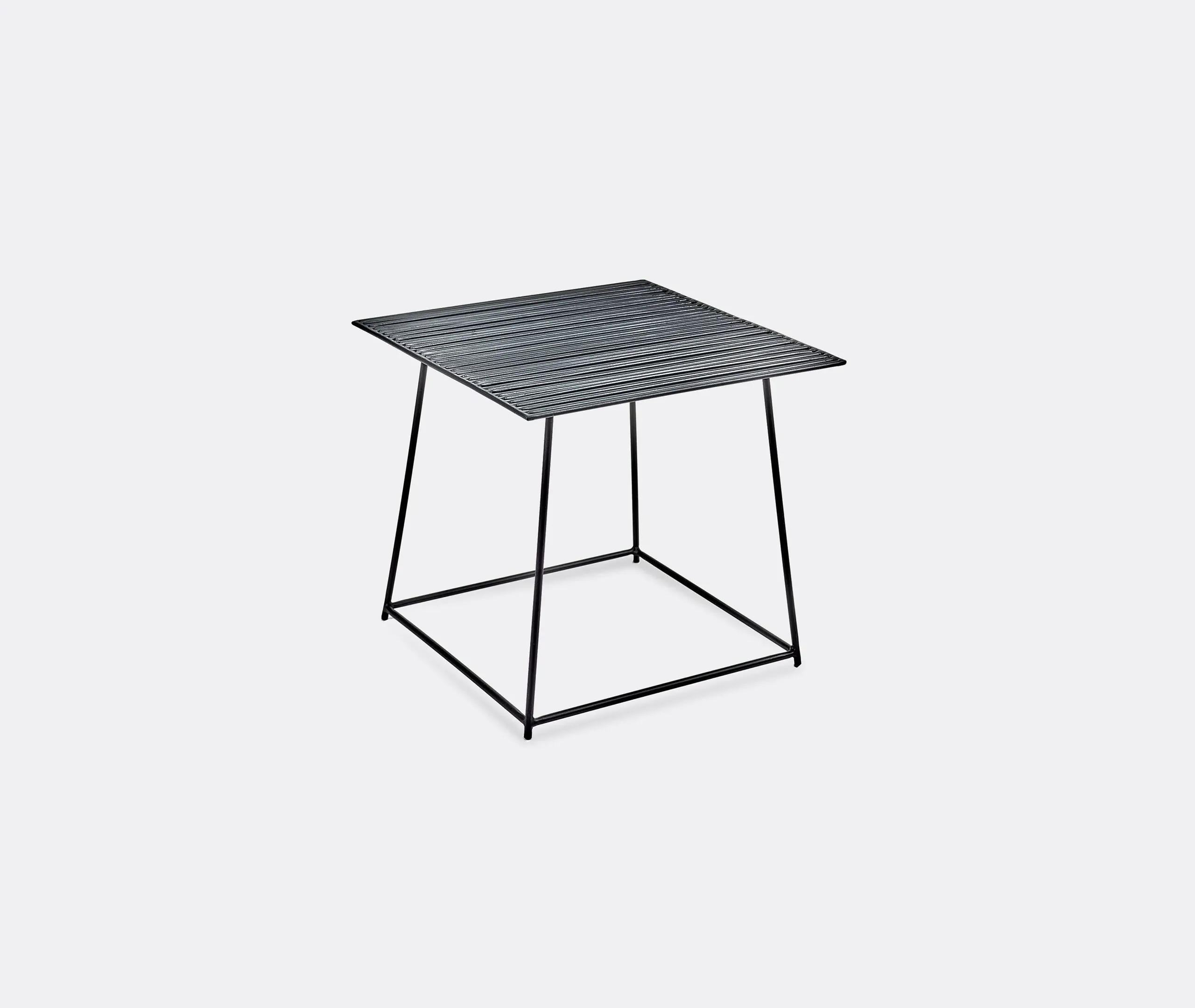 Square Side Table Wire Frame - Black, Steel