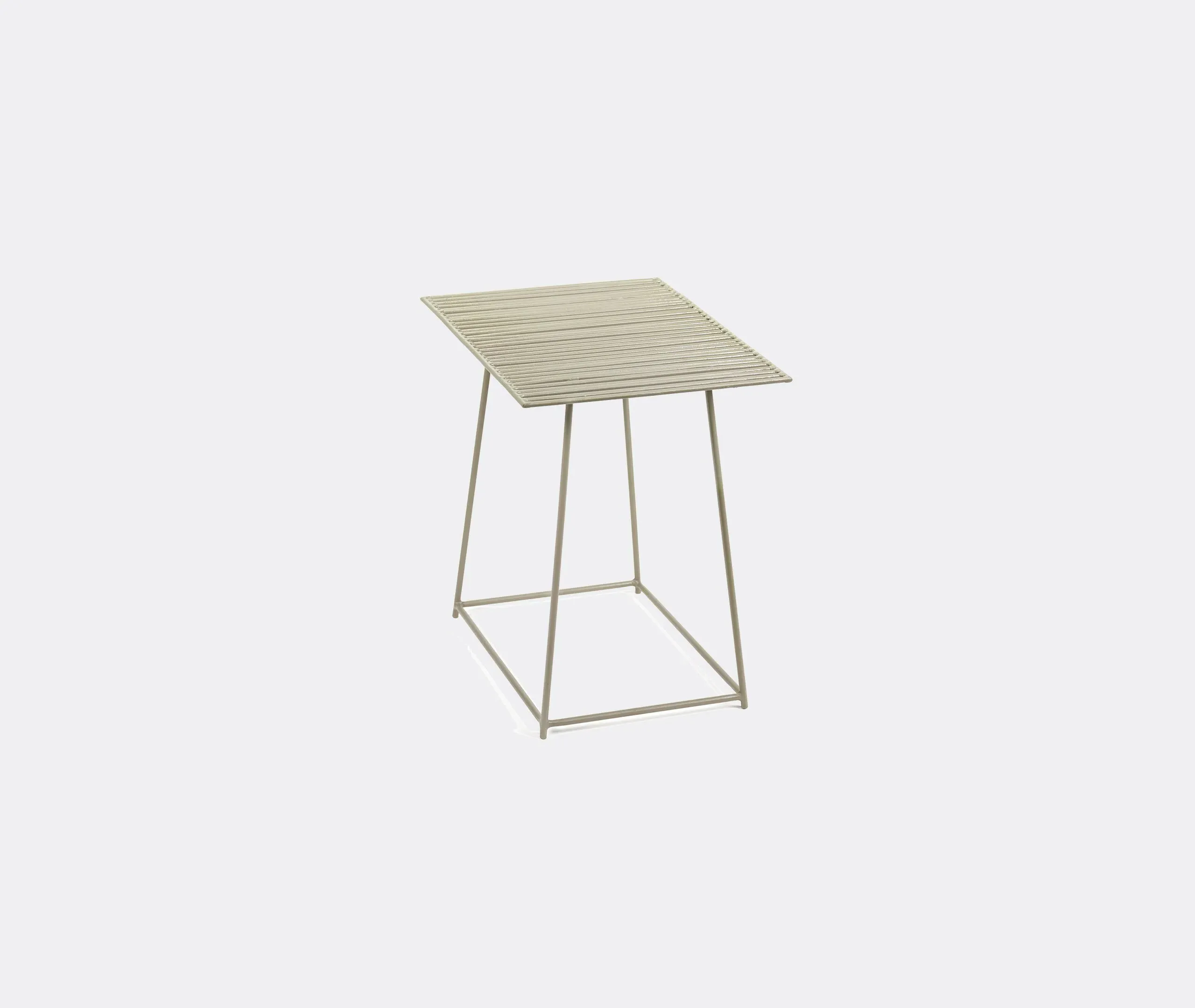 Square Side Table Wire Frame - Grey, Steel