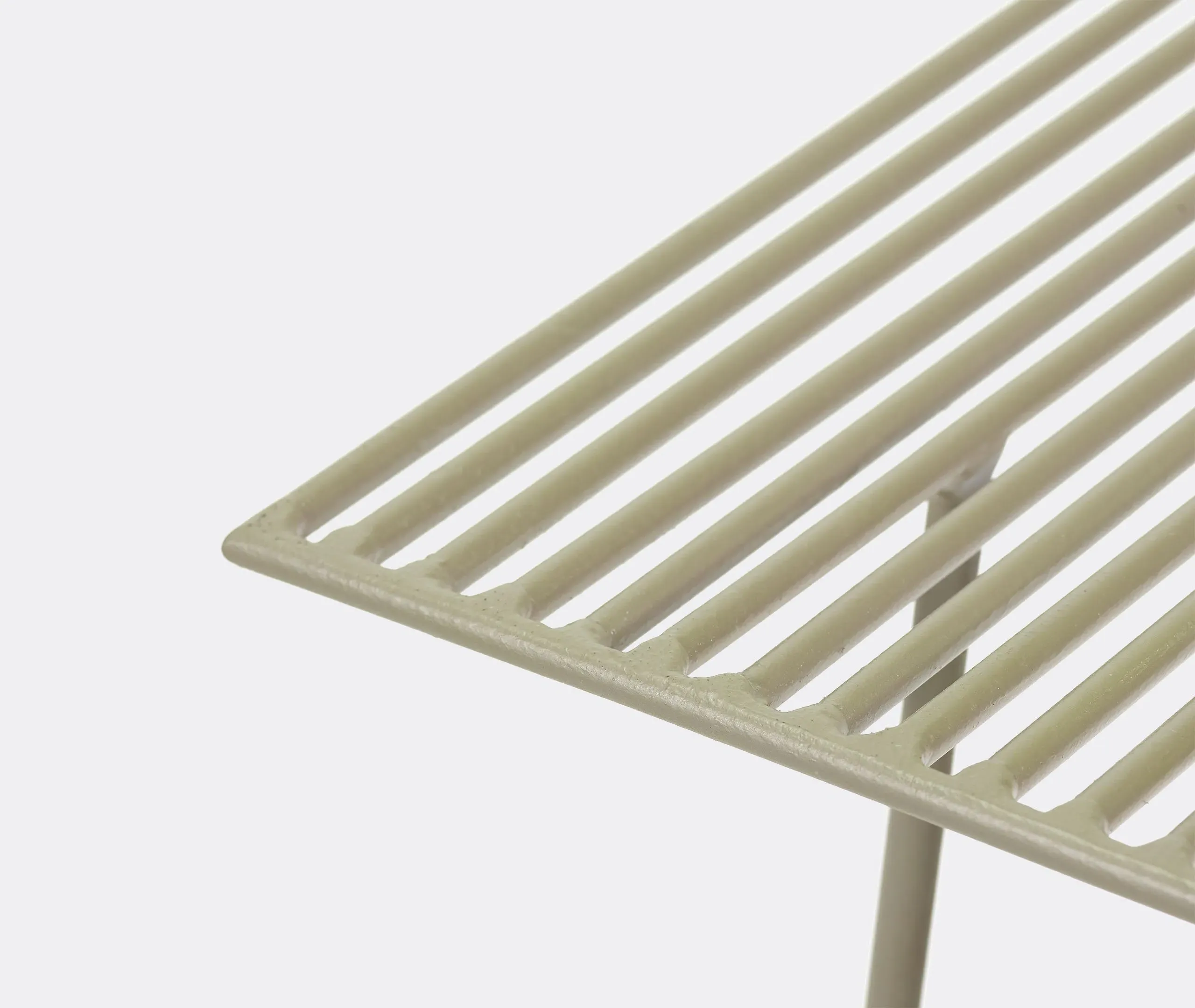 Square Side Table Wire Frame - Grey, Steel