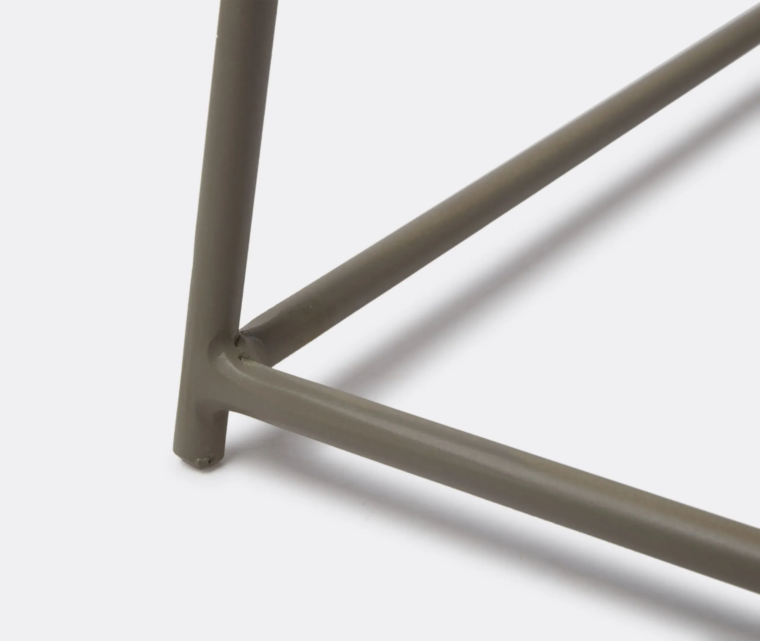 Square Side Table Wire Frame - Grey, Steel