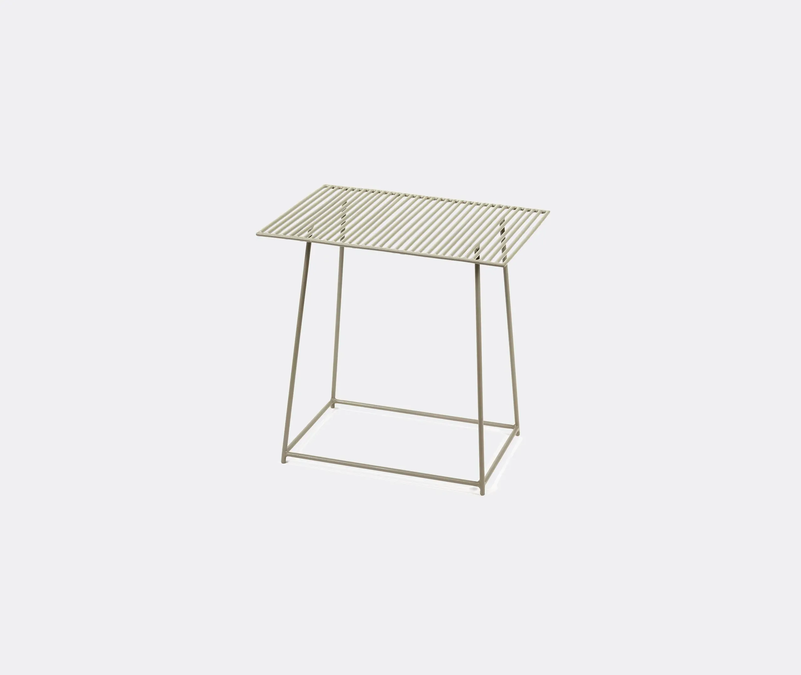 Square Side Table Wire Frame - Grey, Steel image